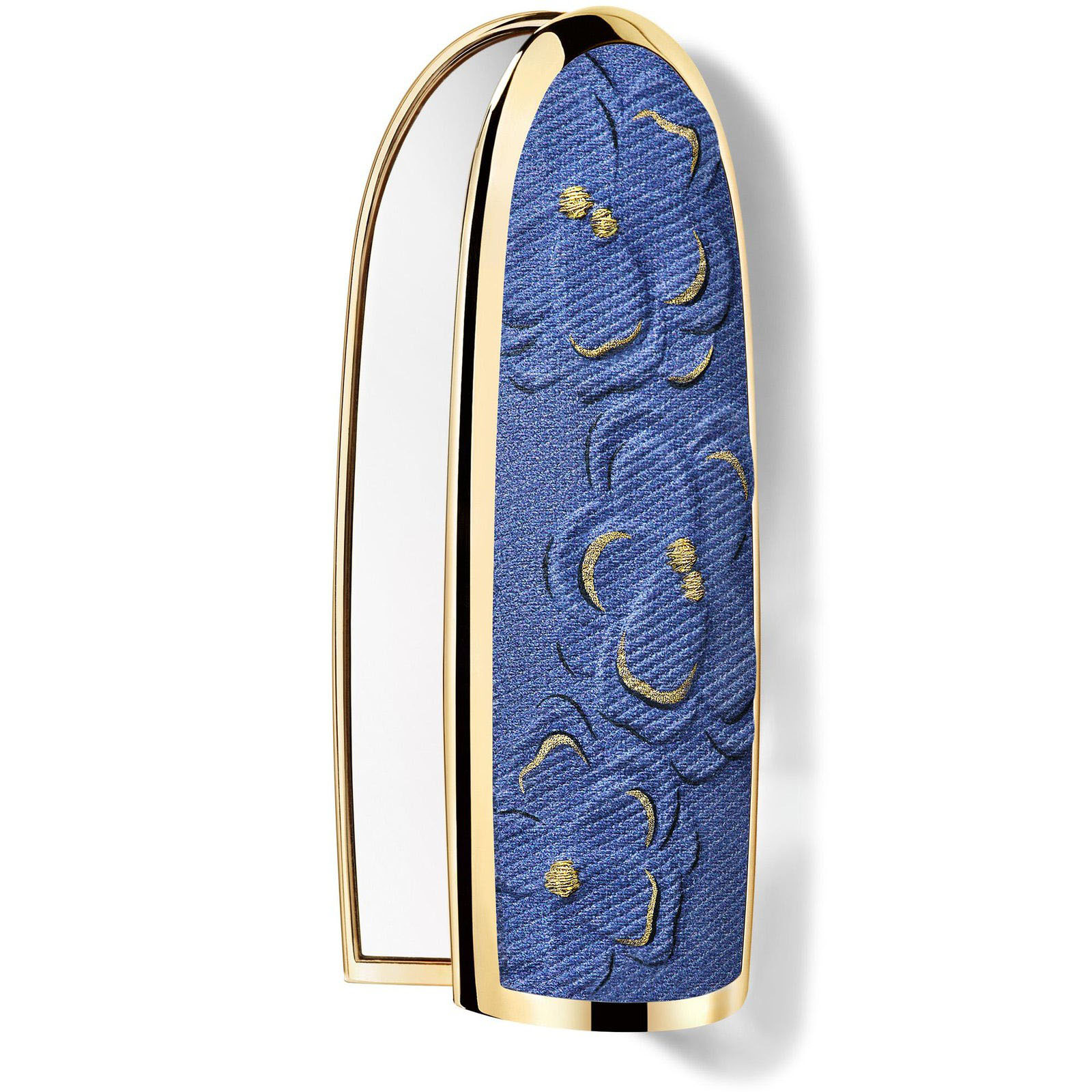 Guerlain Rouge G Blooming Denim La Cover Gioiello Con Doppio Specchio - Edizione Limitata Il Rossetto Ultra-care Personalizzabile Denim flora
