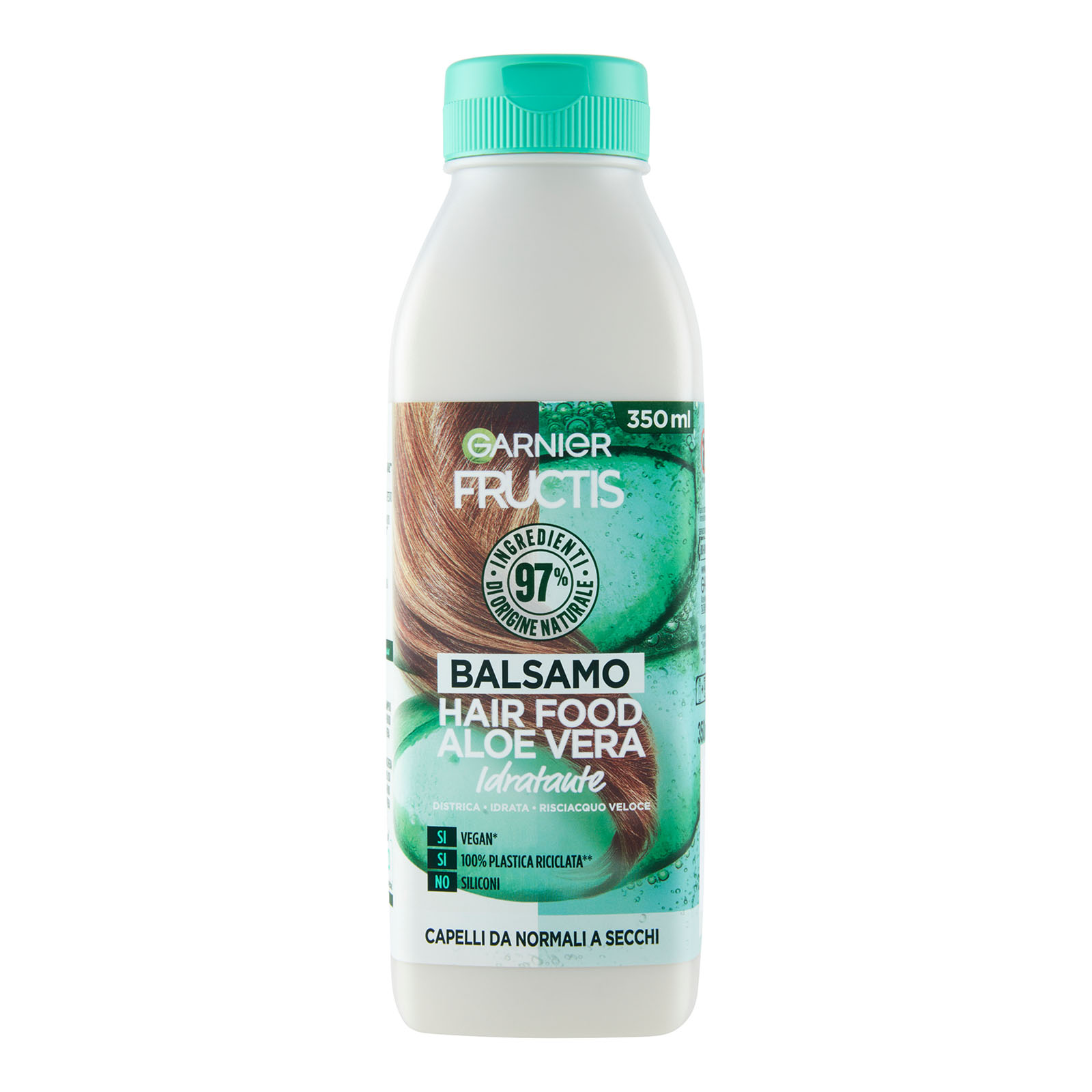 Fructis Hair Food, Balsamo Idratante All'aloe 350 ml