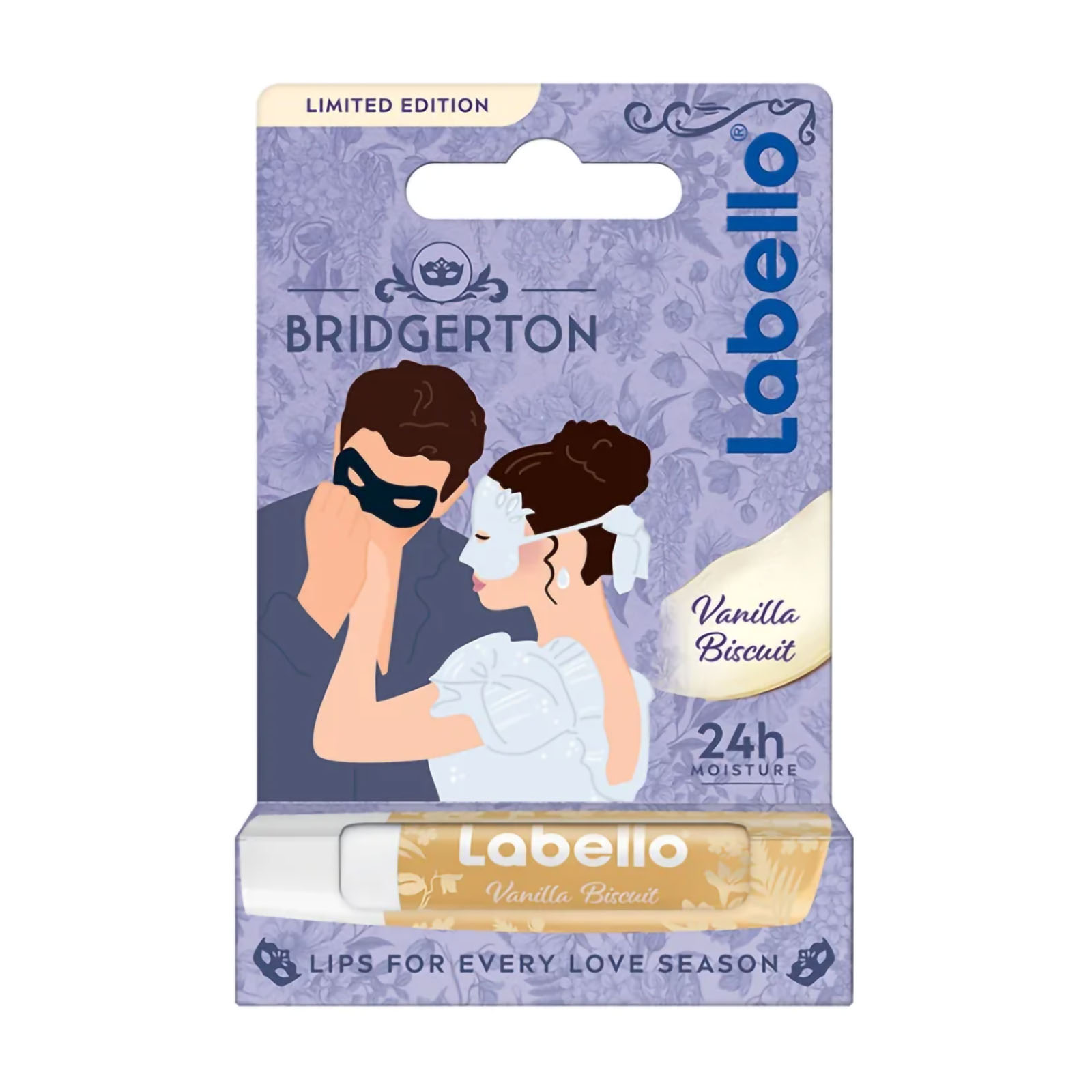 LABELLO Bridgerton Vanilla Biscuit - Balsamo Labbra Idratante 24h con Oli Naturali 5,5 ml - Immagine 5