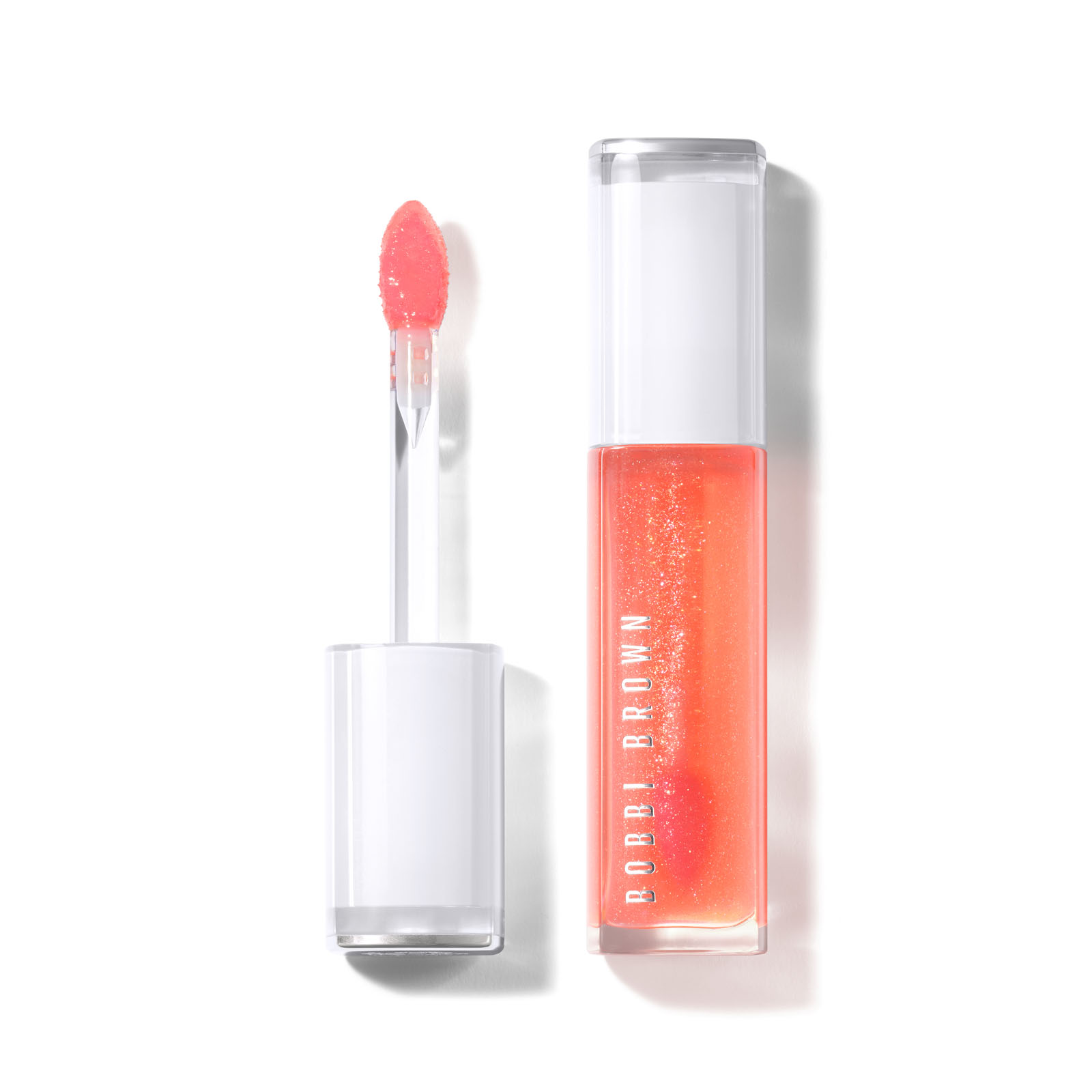 Bobbi Brown Arancia/Rosa Rossetto + Lucidalabbra, Bb Lip Gloss - Extra Blushing Lip Oil Bare Peach (Pesca Nuda) - Immagine 5