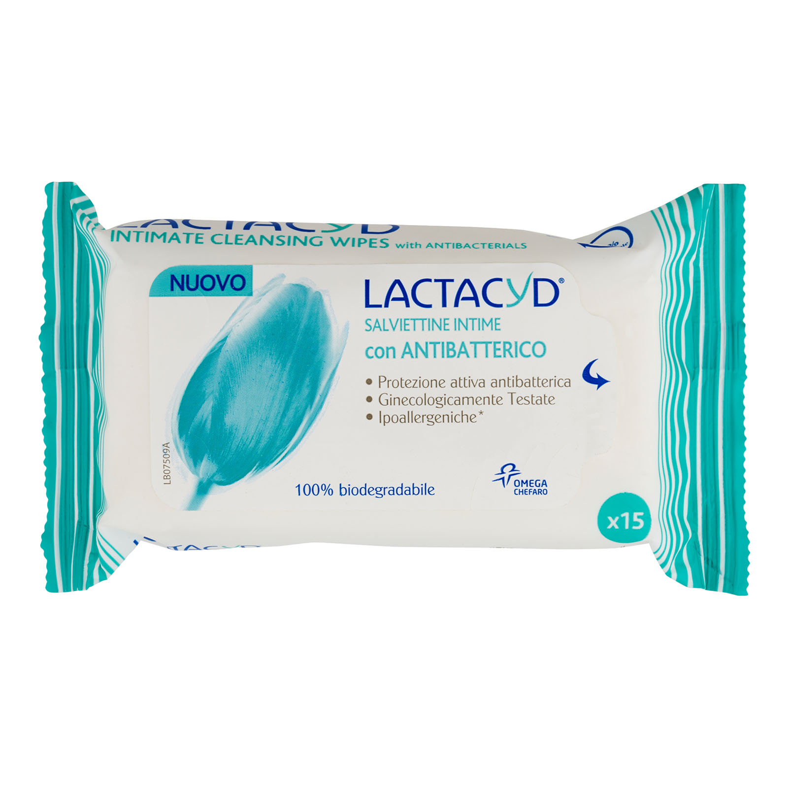 Salviettine Intime Con Antibatterico 15 Pz