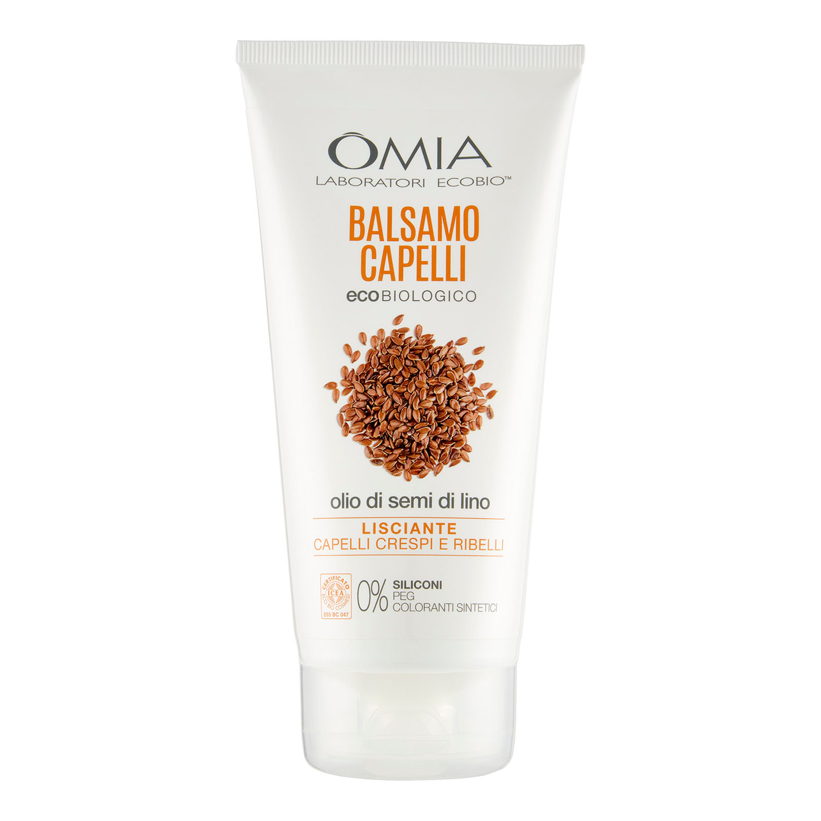 Ecobio Balsamo Capelli Ecobiologico Olio Di Semi Di Lino Lisciante 180 ml