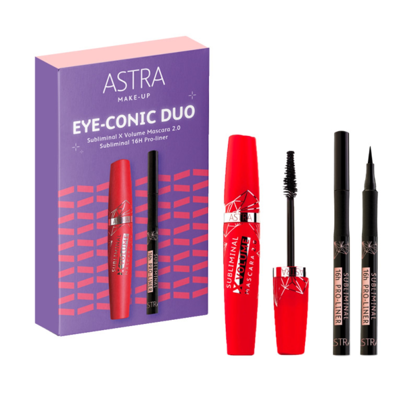 Astra Make-Up Cofanetto Eye-conic Duo Con Mascara Subliminal X Volume E Subliminal 16h Pro-liner