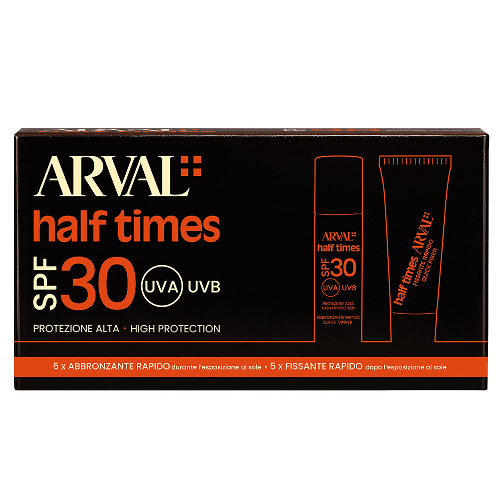 Arval Half Times Spf30 - Abbronzante Rapido + Fissante Rapido