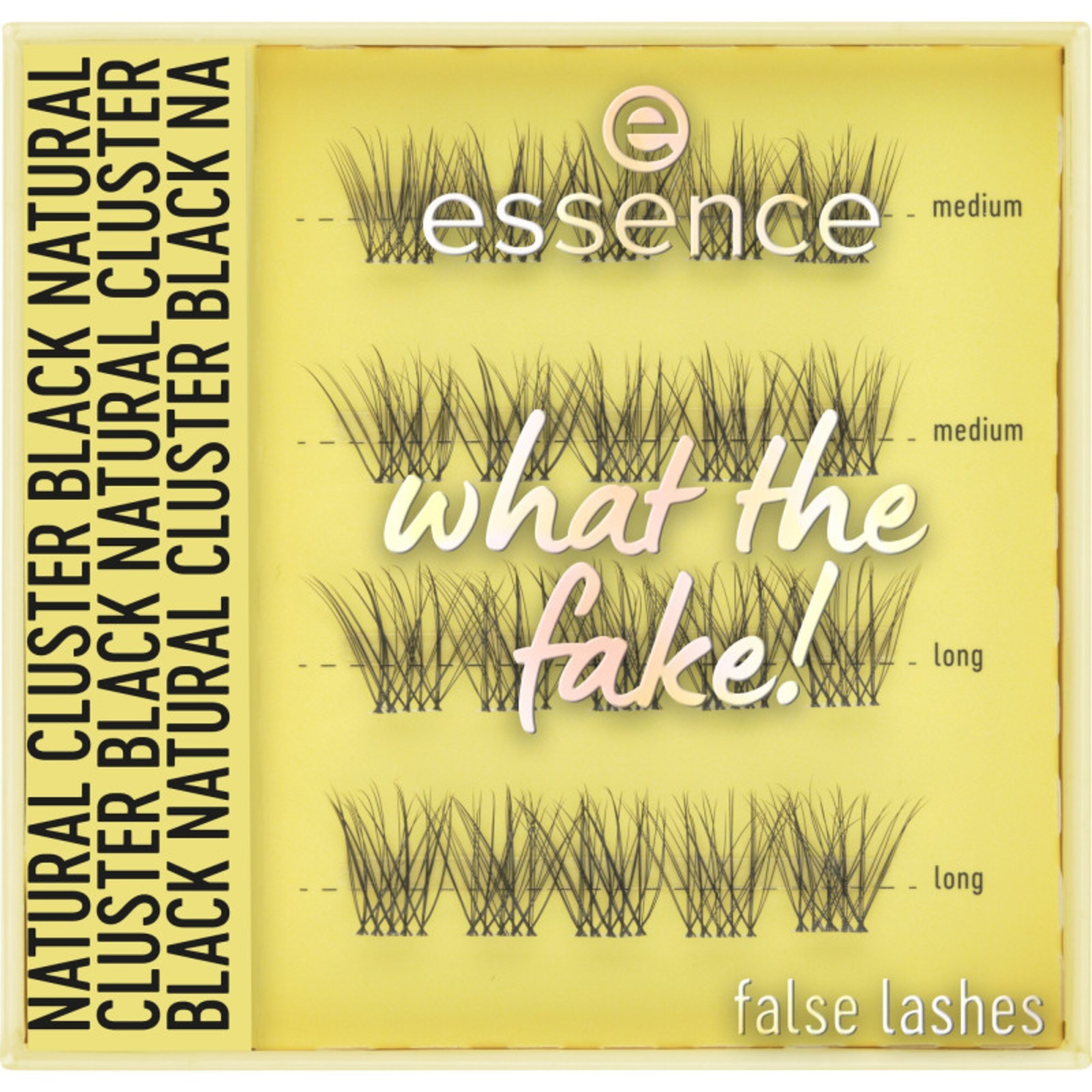 Essence What The Fake! Ciglia Finte - Natural Cluster Black 06 Neutral brown 02