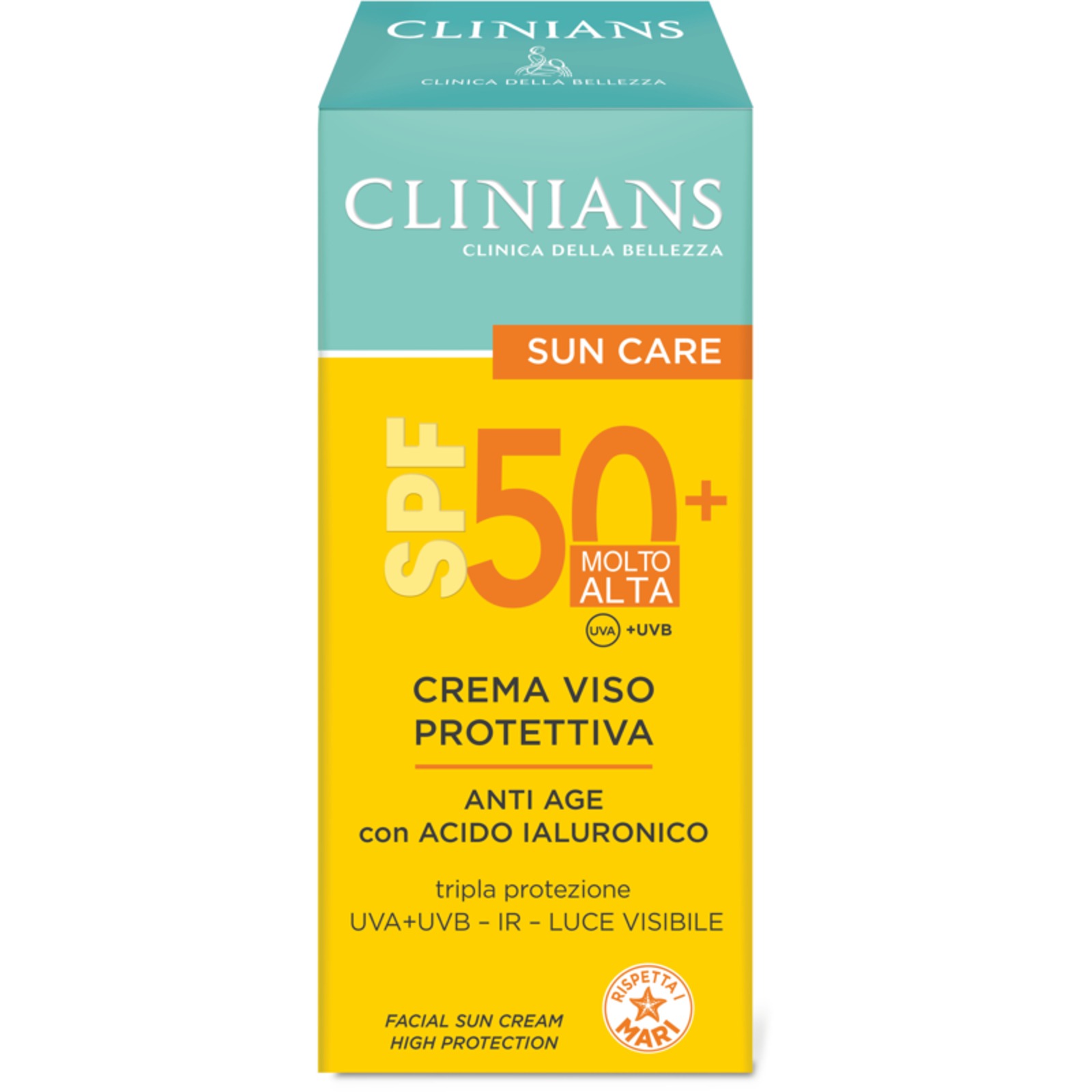 Clinians Crema Viso Protettiva Anti Age Spf50+ 50 ml