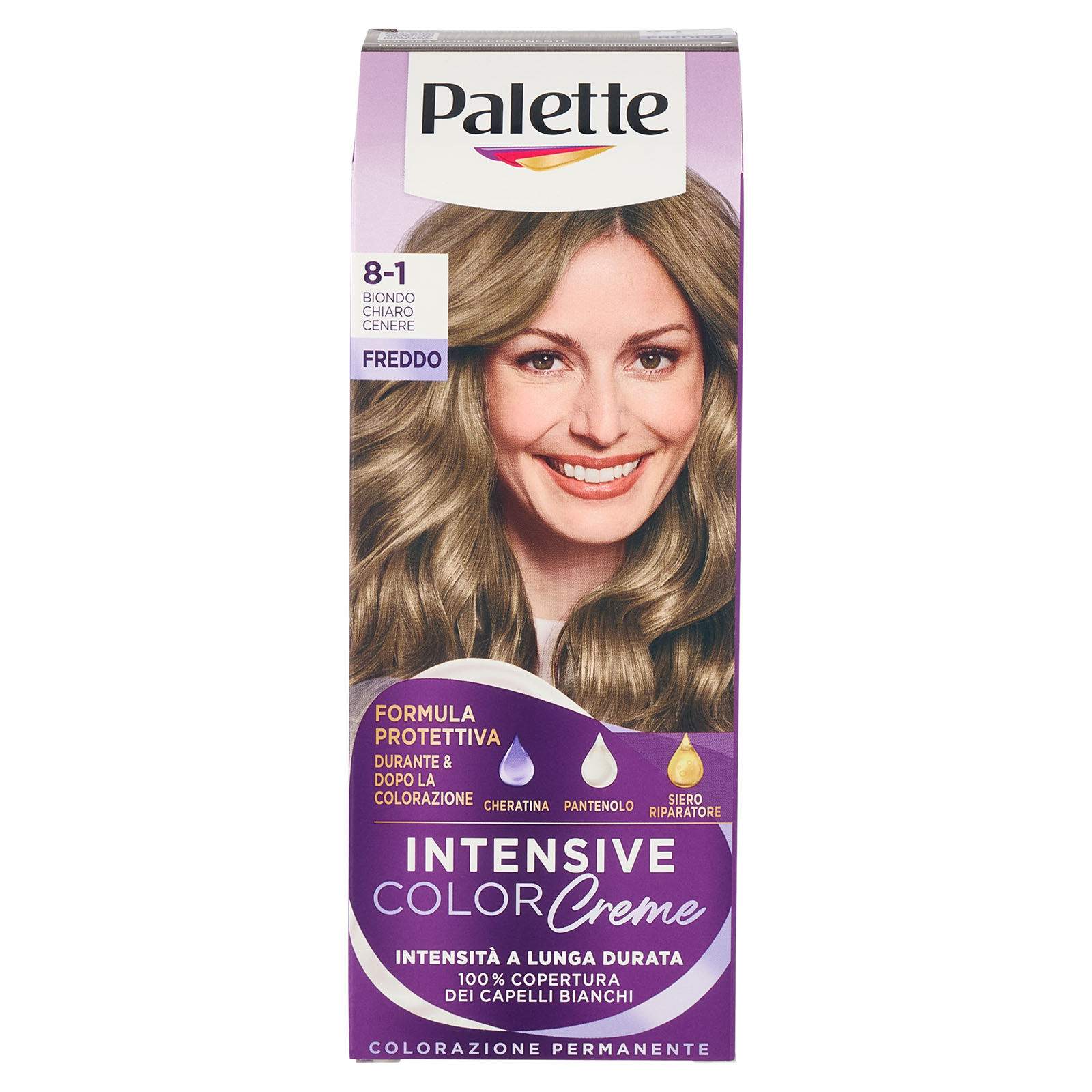 Palette Intensive Color Creme 8.1 Biondo Chiaro Cenere