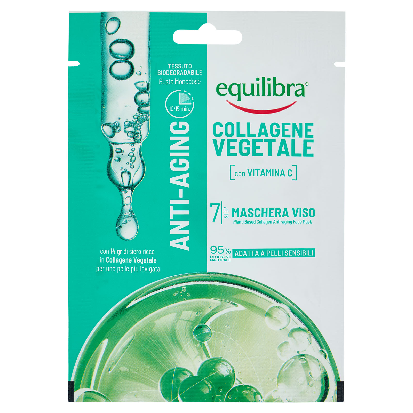 Equilibra Maschera Viso Anti-aging Collagene Vegetale