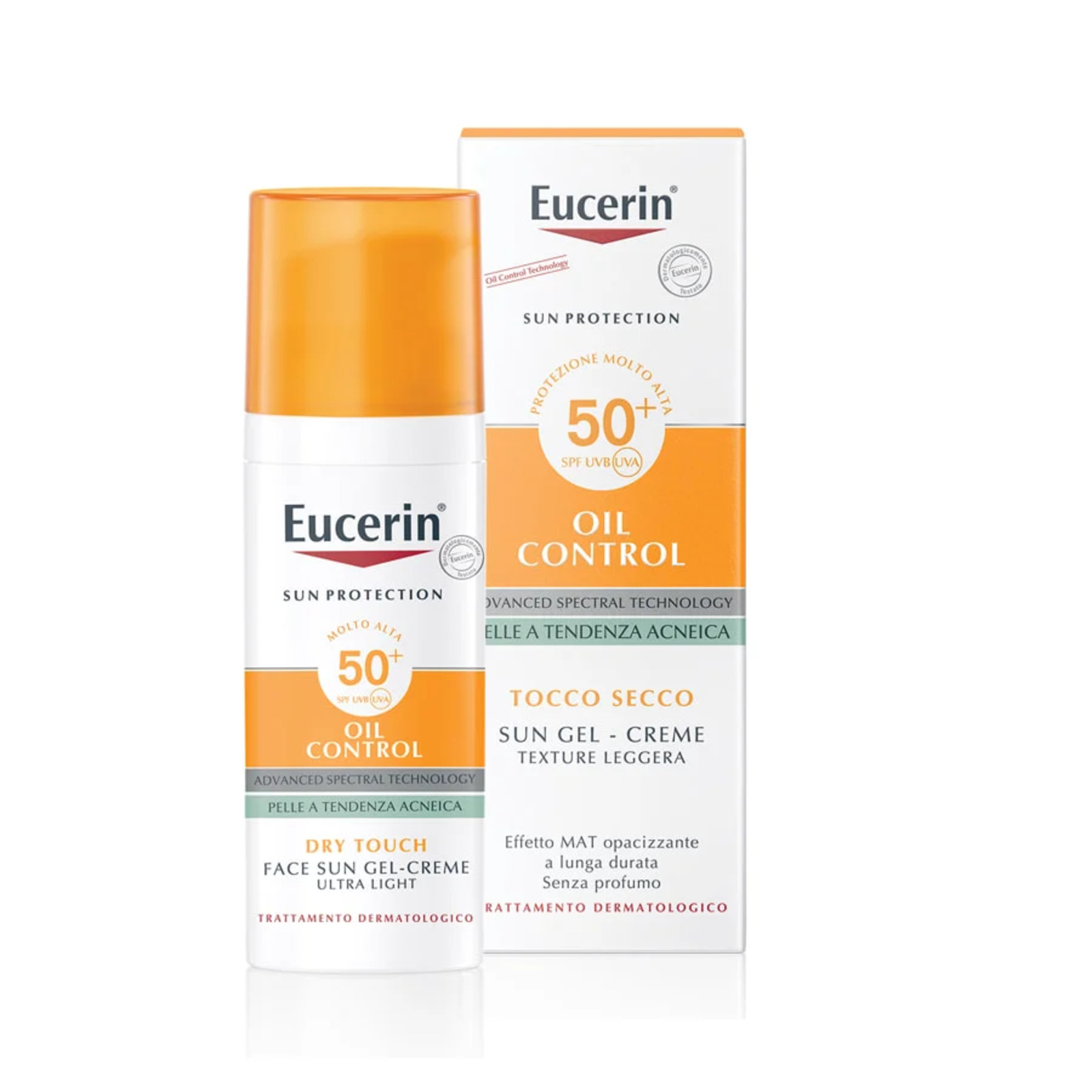 Eucerin Oil Control Face Sun Gel-creme Lsf 50+ 50 ml
