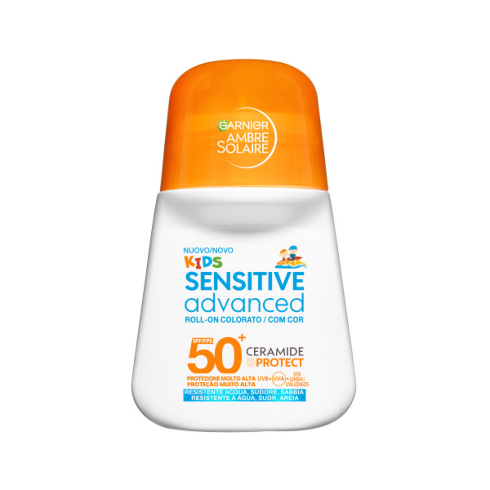 Garnier Crema Solare Per Bambini 50+ Spf Kids Sensitive Advanced Roll-On Colorato 50 Ml - Immagine 3