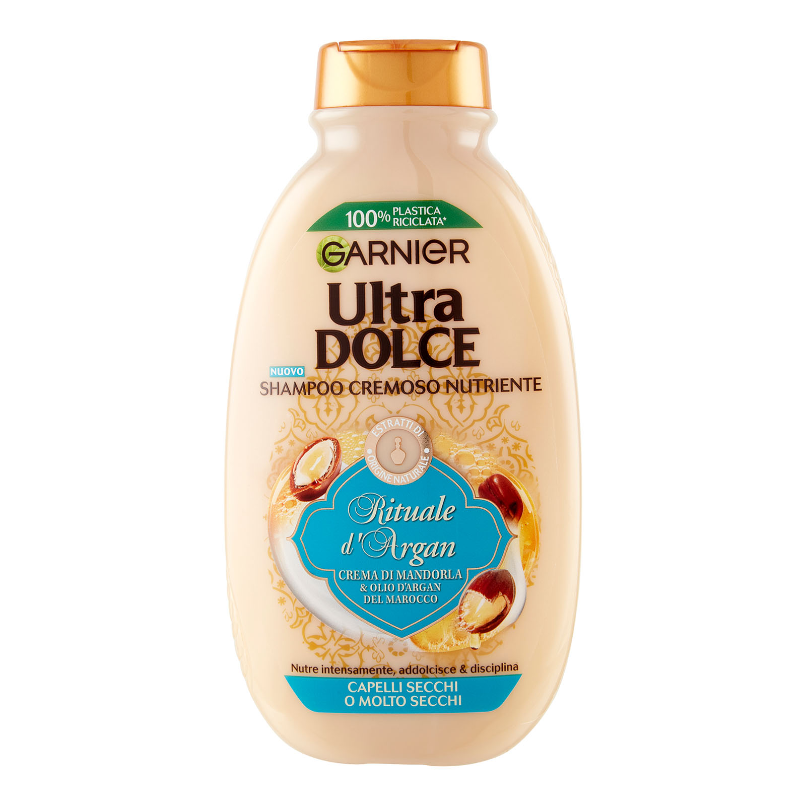 Ultra Dolce Shampoo Con Crema Di Mandorla E Olio D'argan Per Capelli Molto Secchi 250 ml