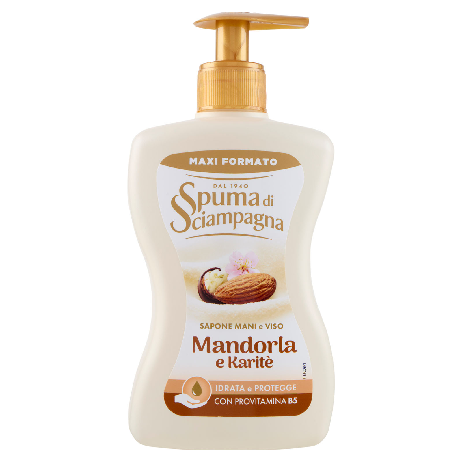 Spuma Di Sciampagna Mandorla E Karitè - Sapone Mani E Viso 430 Ml - Immagine 3