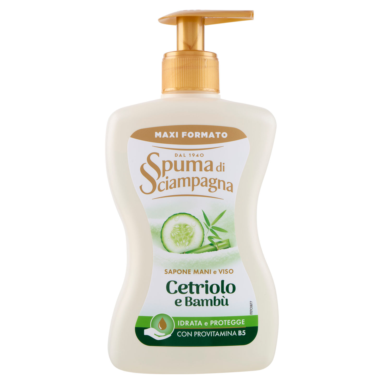 SPUMA DI SCIAMPAGNA Cetriolo E Bambù - Sapone Mani e Viso Idrante 430 ml - Immagine 3