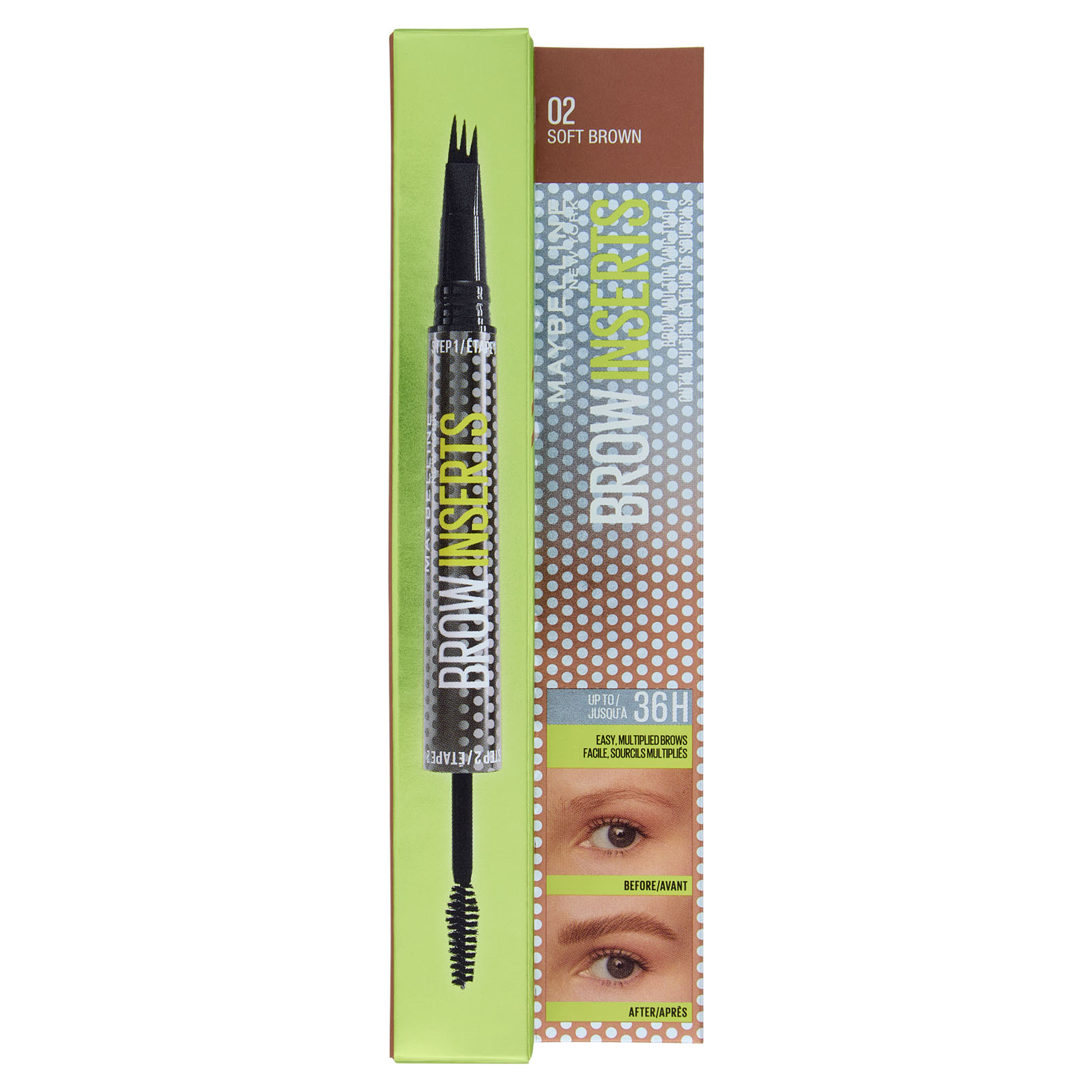 Maybelline Brow Insert - Penna Moltiplica Sopracciglia Soft brown 02