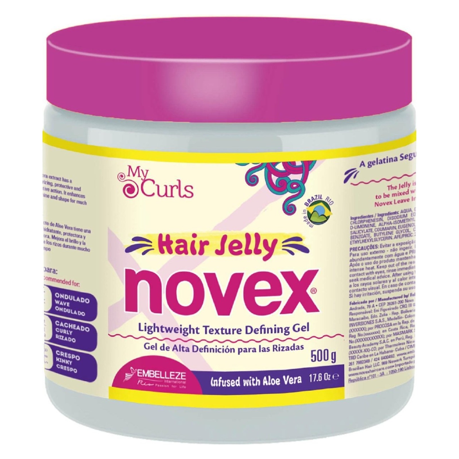Novex My Curls Super Fixing Jelly 500 gr