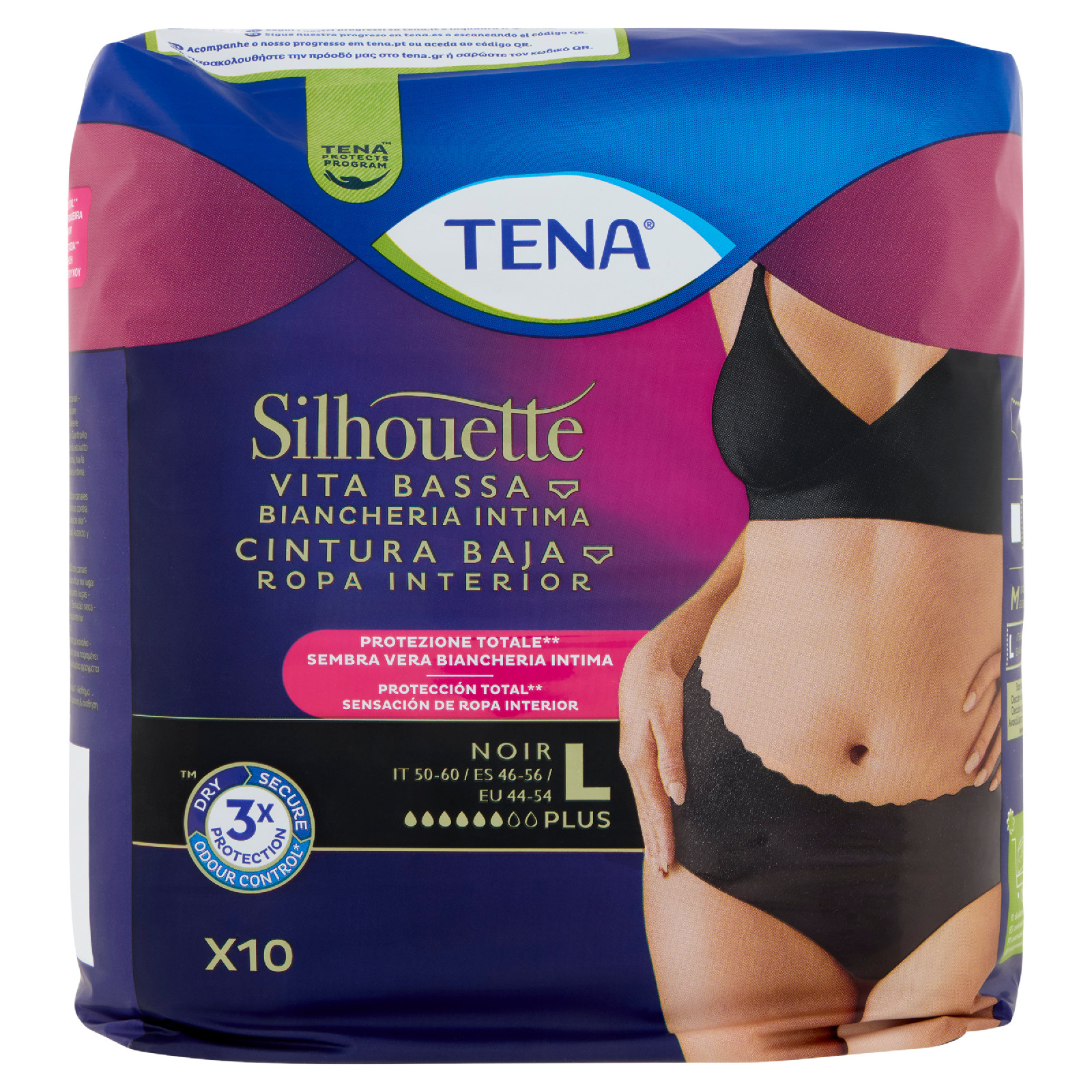 Essity Mutandine Assorbenti Tena Silhouette Noir Taglia L, 10 Pezzi - Immagine 10