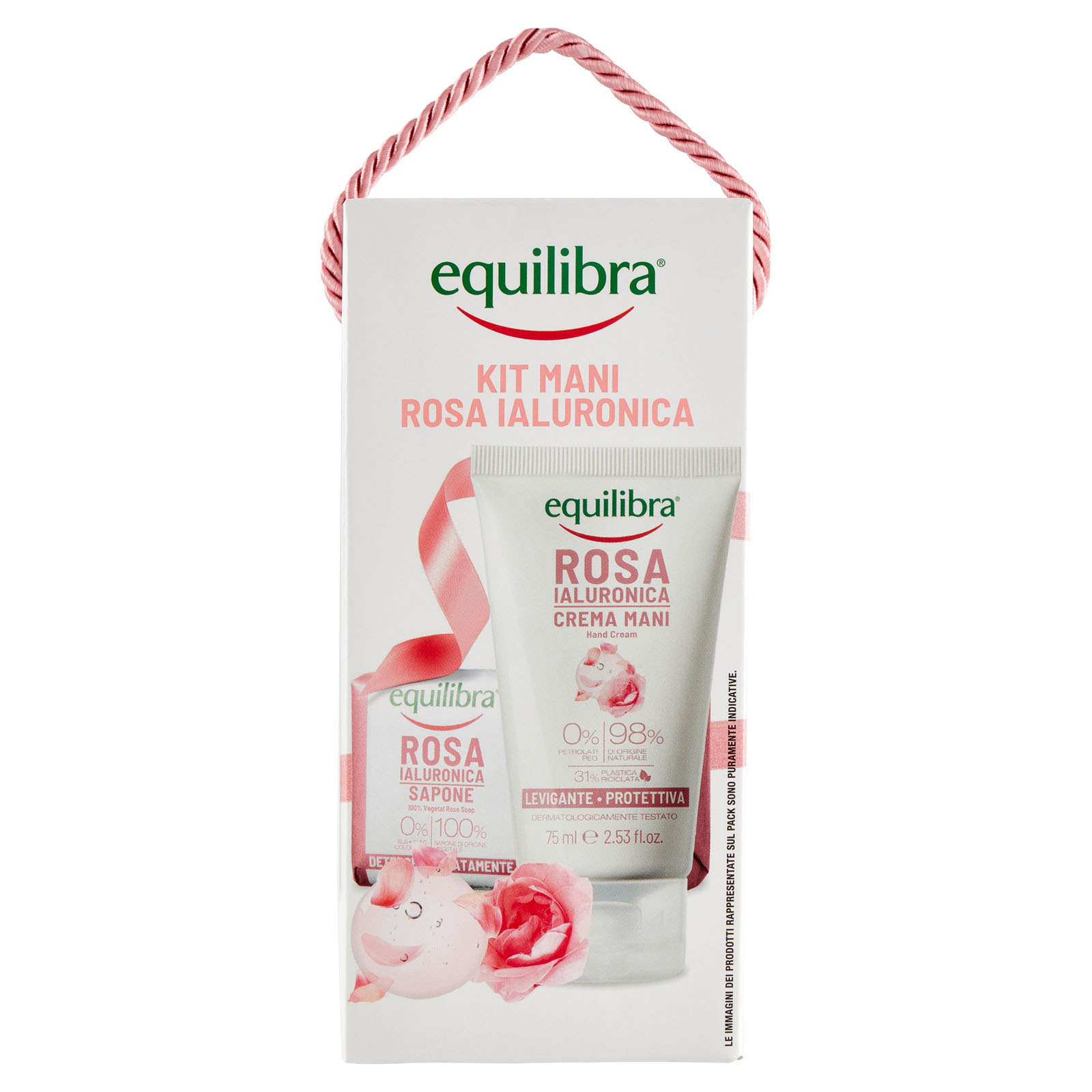 Equilibra Rosa Ialuronica Kit Corpo Azione Levigante Idratante