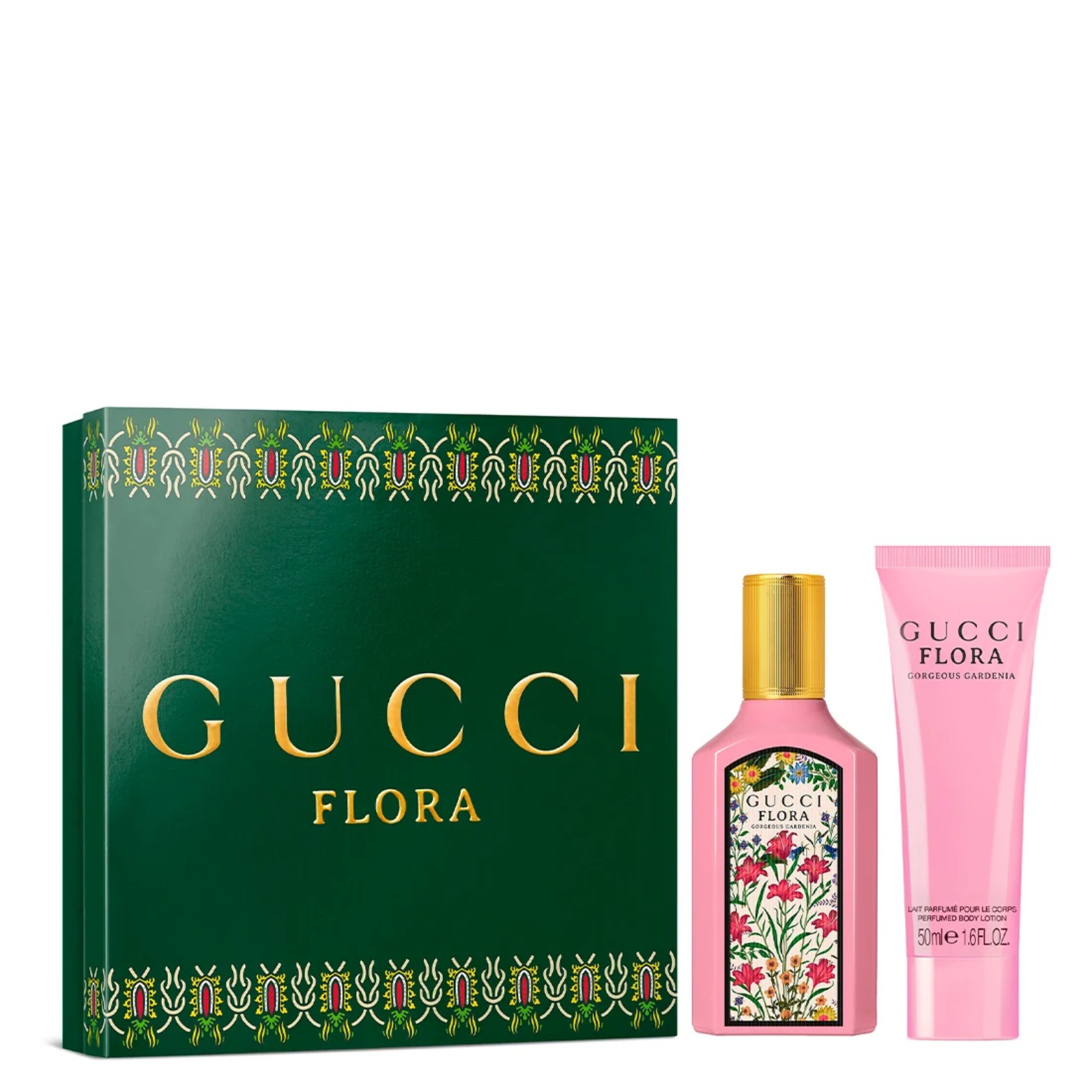 Gucci Cofanetto Regalo Flora Gorgeous Gardenia Eau De Parfum Pour Femme E Perfumed Body Lotion