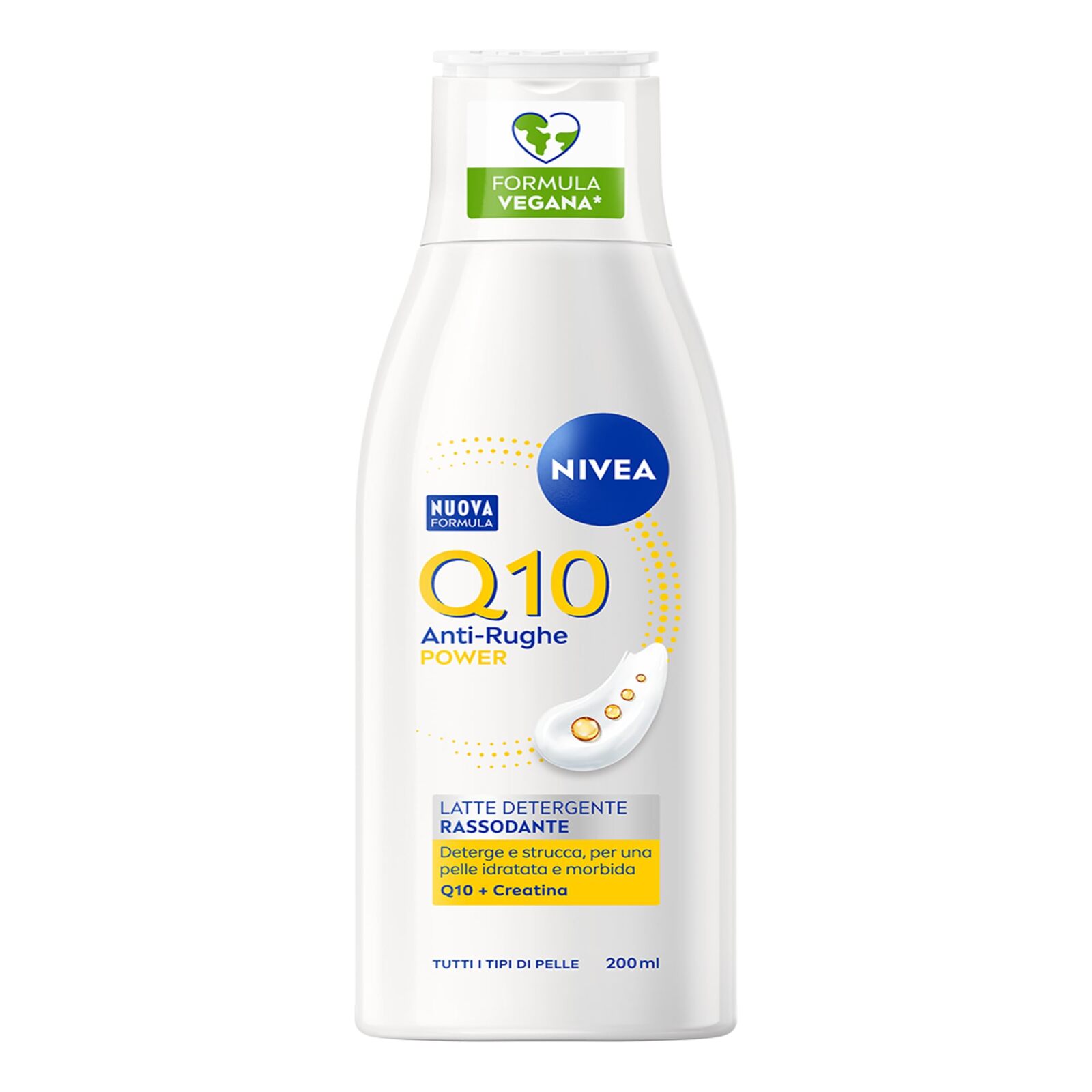Nivea Q10 Power Anti-rughe Latte Detergente Tutti I Tipi Di Pelle 200 ml