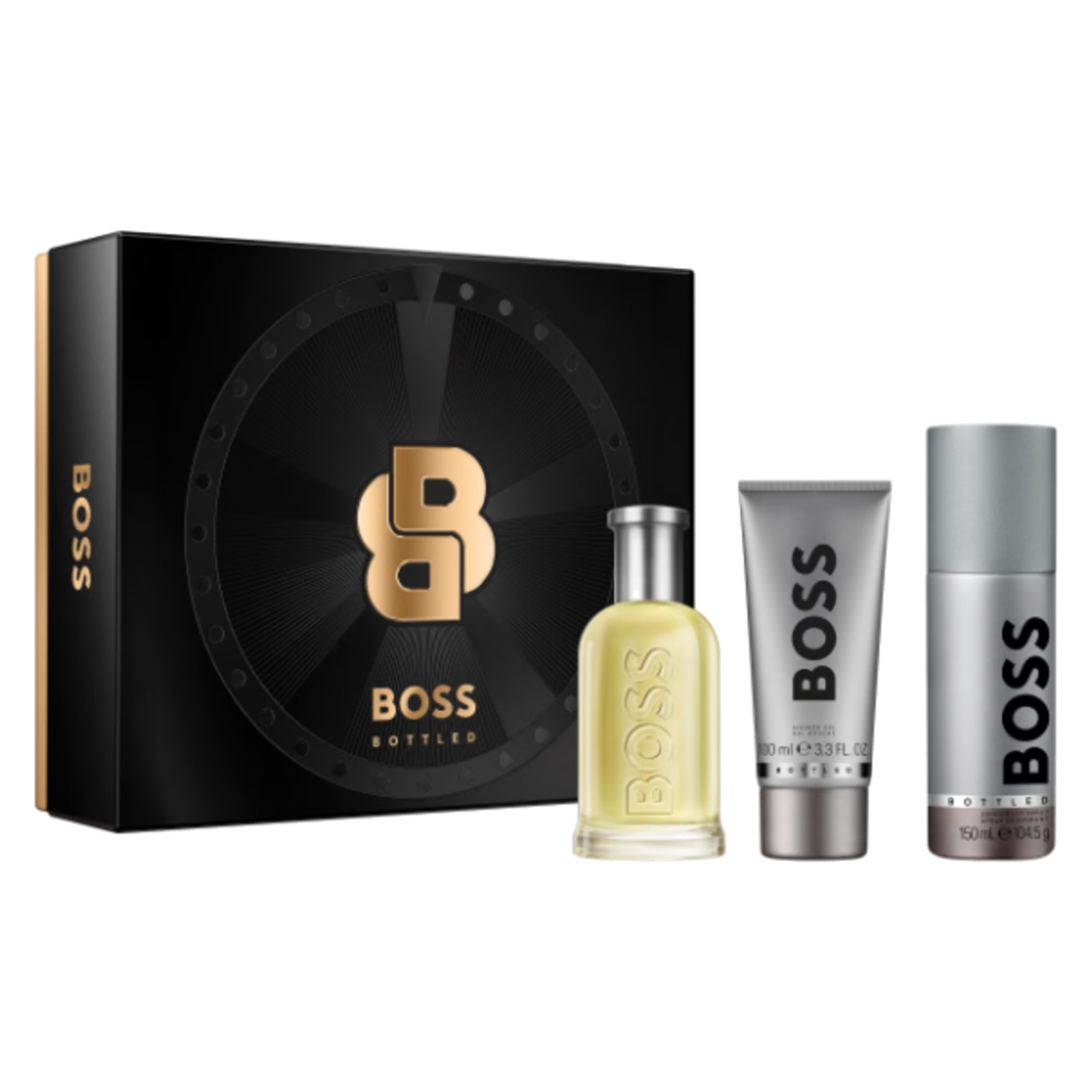 Hugo boss Cofanetto Bottled - Eau De Toilette 100 Ml + Shower Gel 100 Ml + Deodorante Spray 150 Ml