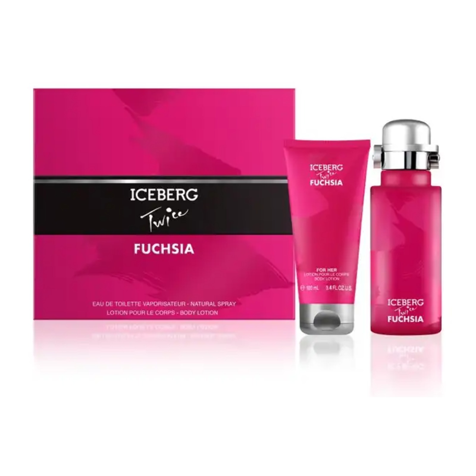 ICEBERG Cofanetto Twice Fuchsia - Eau de Toilette Donna 125 ml Vapo + Lozione Corpo 100 ml - Immagine 4