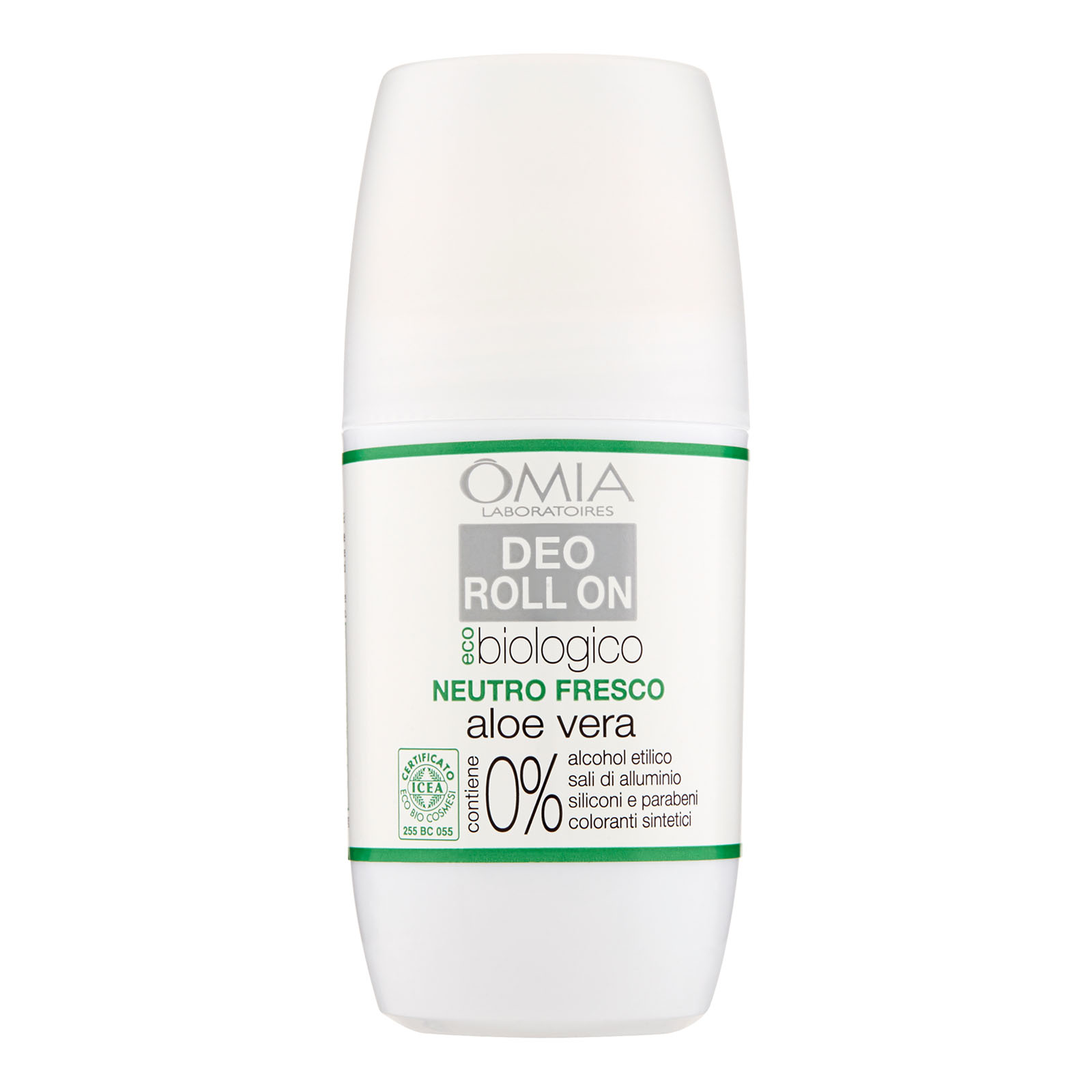 Eco Biologico Deo Roll On Neutro Fresco Aloe Vera 50 ml