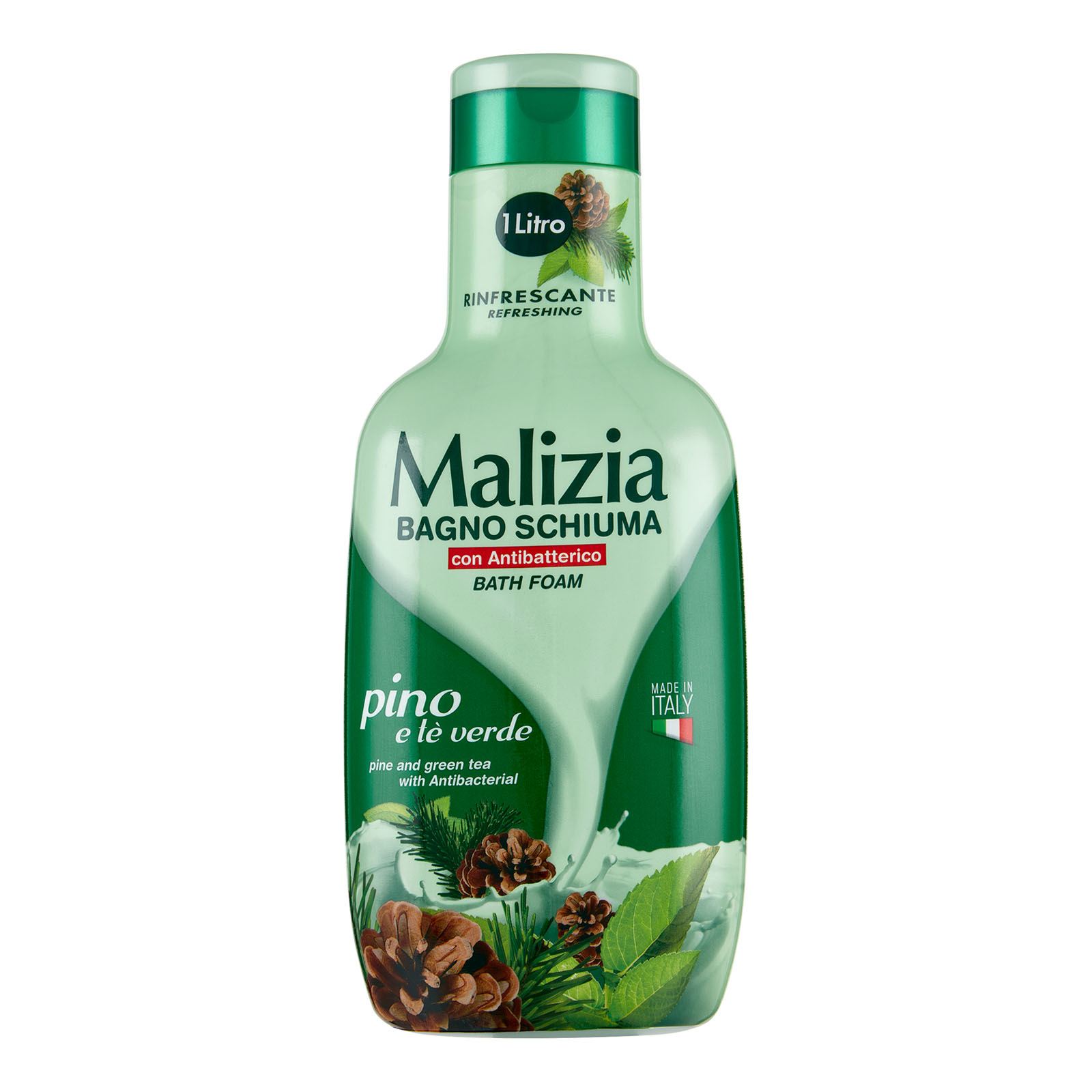 Bagno Schiuma Con Antibatterico Pino E Tè Verde 1000 ml