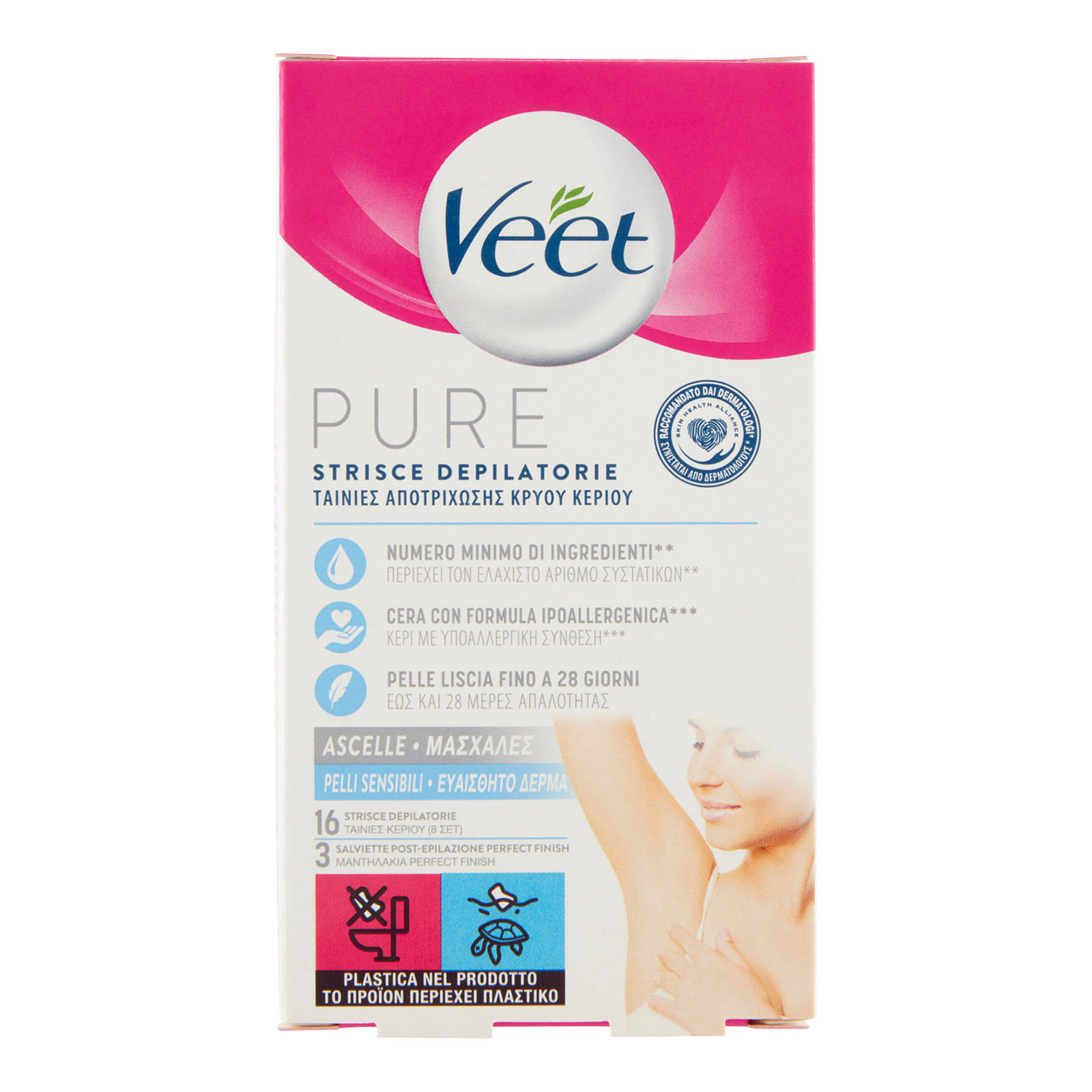 Strisce Ipoallergeniche Ascelle 16 Pezzi