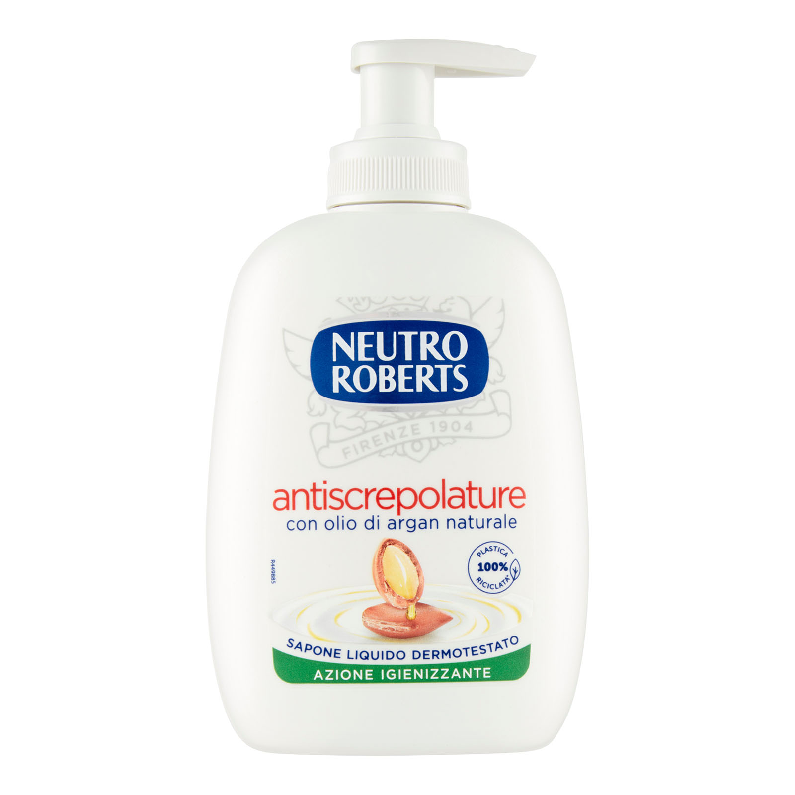Sapone Liquido Antiscrepolature Con Olio Di Argan Naturale 200 ml