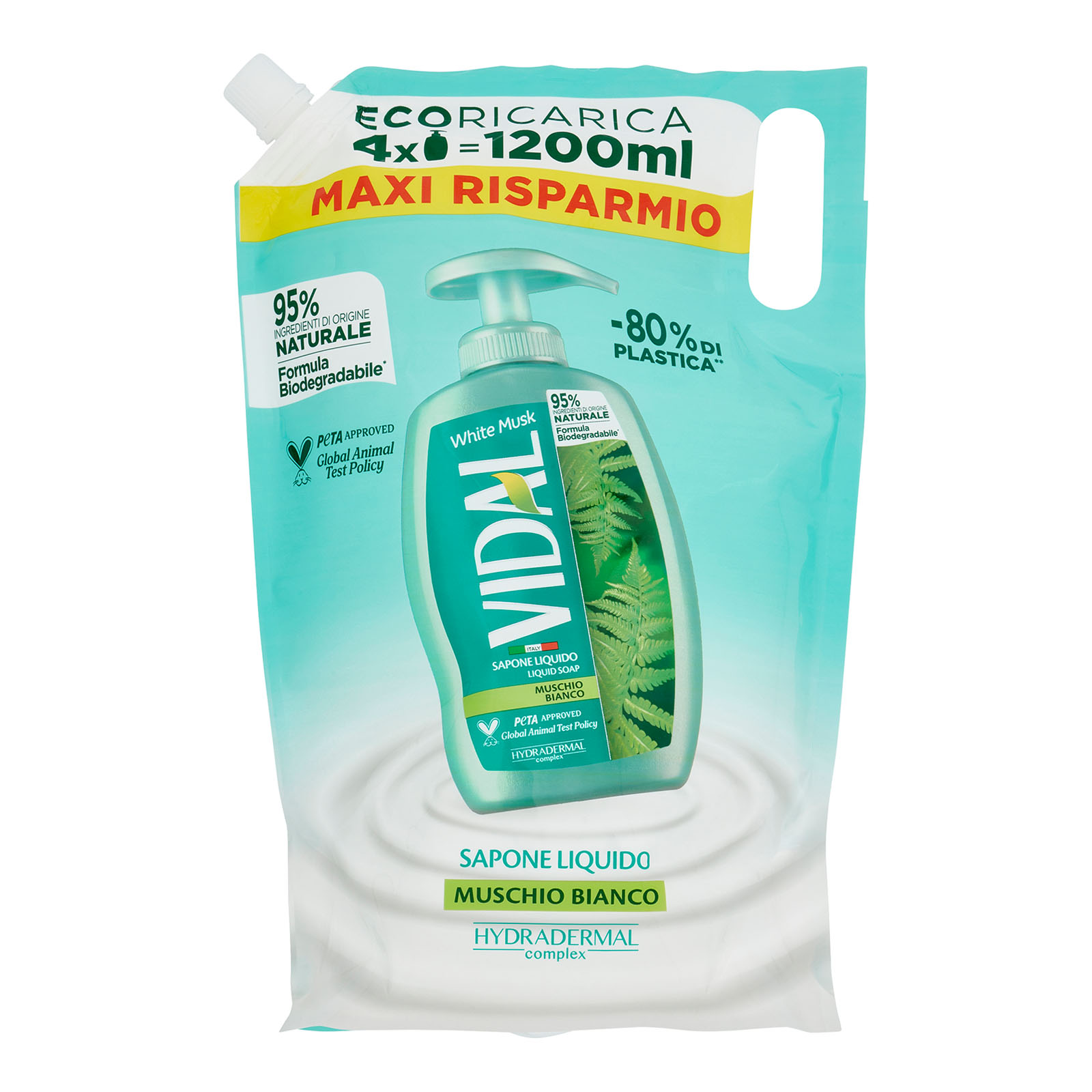 White Musk Sapone Liquido Muschio Bianco - Ecoricarica 1200 ml