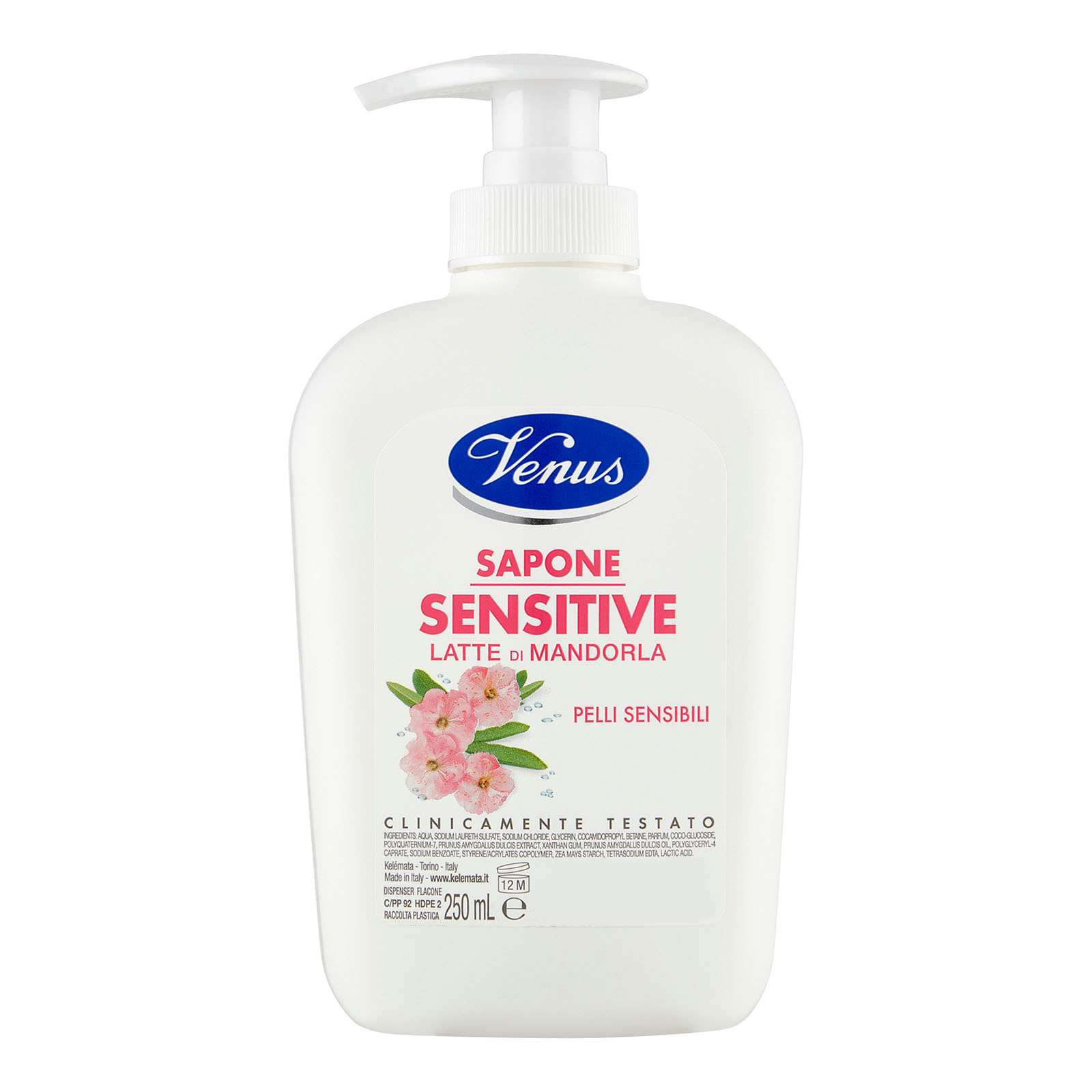 Sapone Sensitive Latte Di Mandorla 250 ml