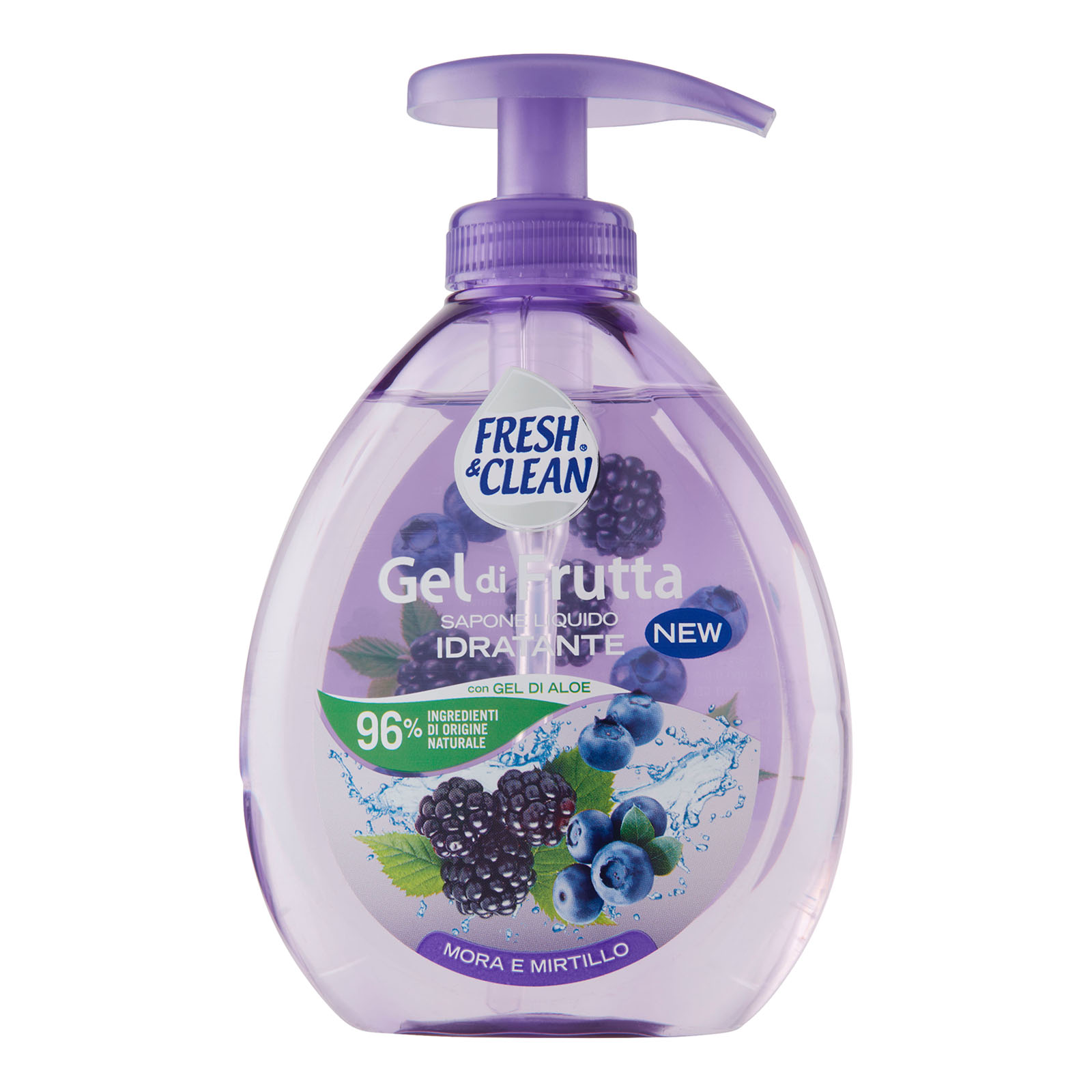 Gel Di Frutta Sapone Liquido Idratante Mora E Mirtillo 300 ml