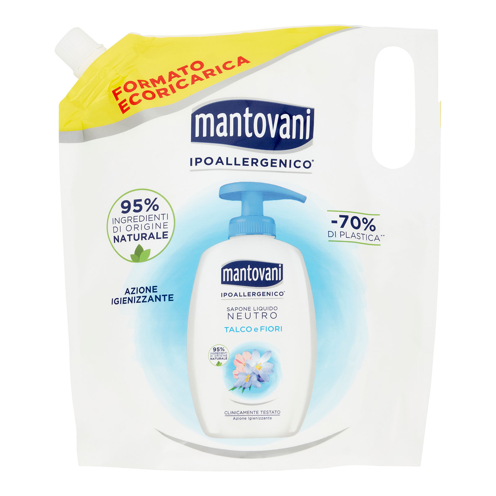 Sapone Liquido Neutro Talco E Fiori Formato Ecoricarica 750 ml