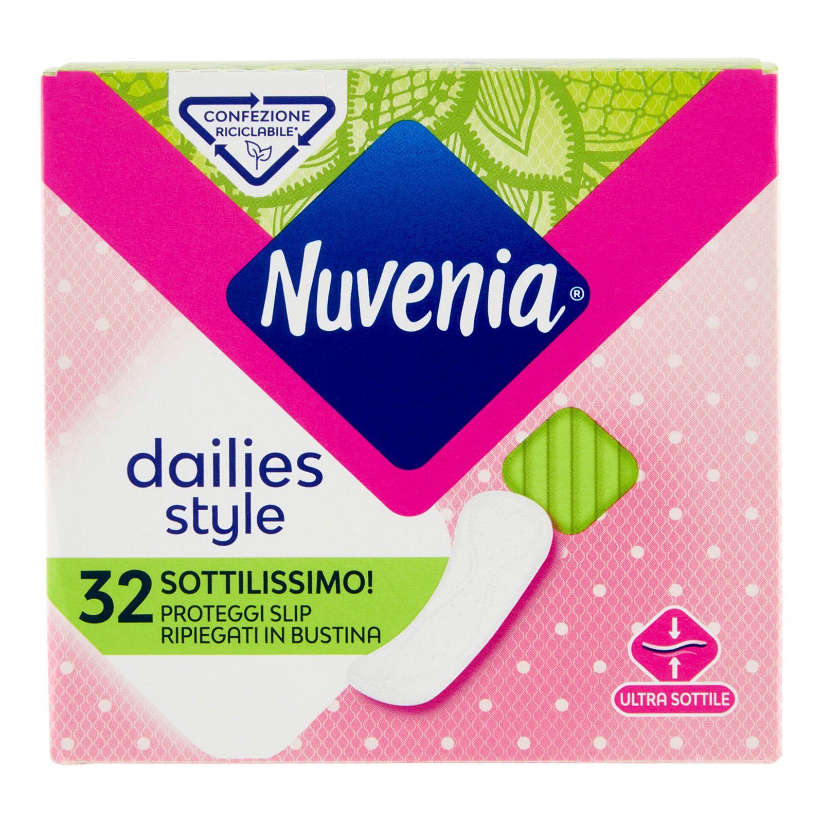 Dailies Style Sottilissimo Proteggi Slip Ripiegati In Bustina 32 Pz