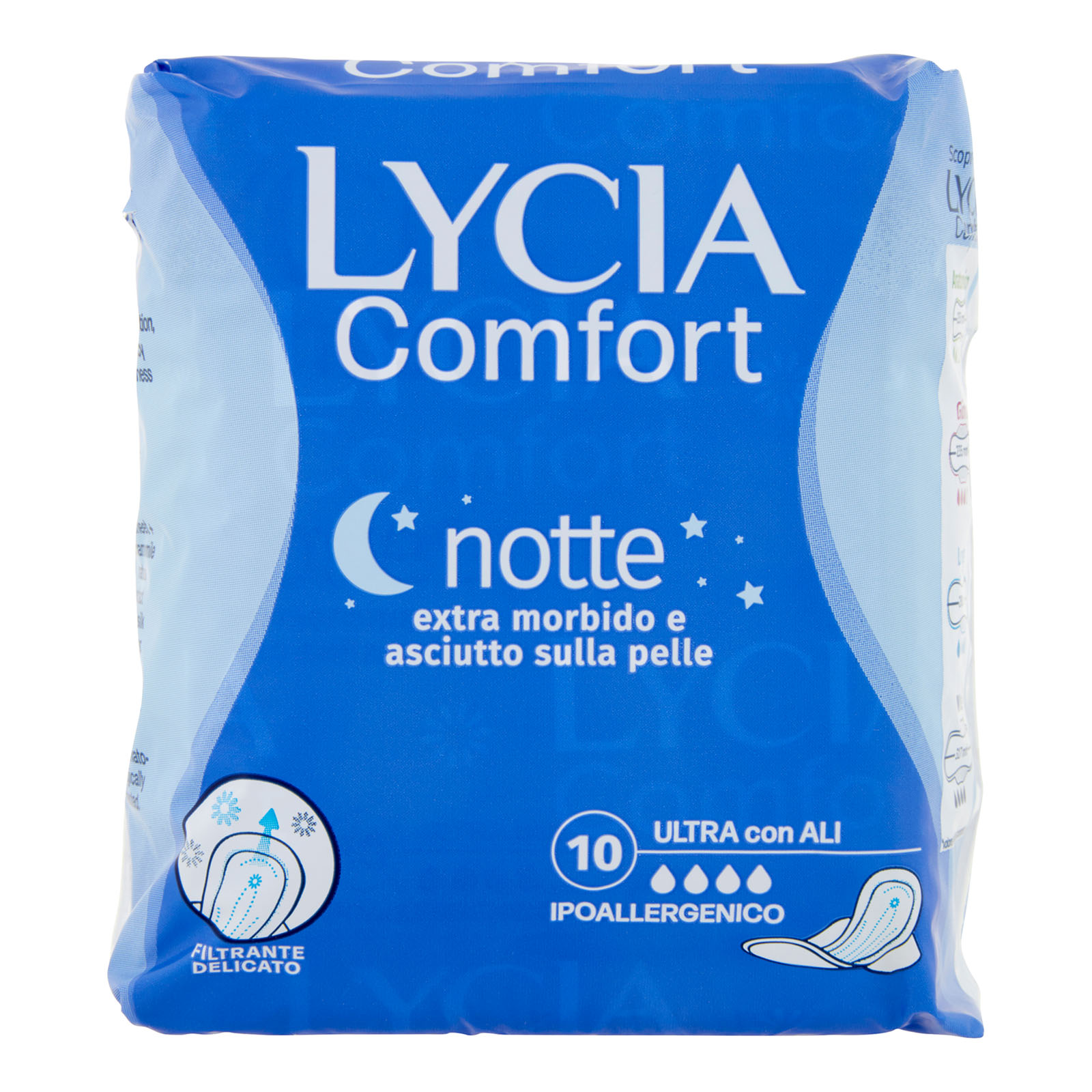 Comfort Notte Ultra Con Ali 10 Pz
