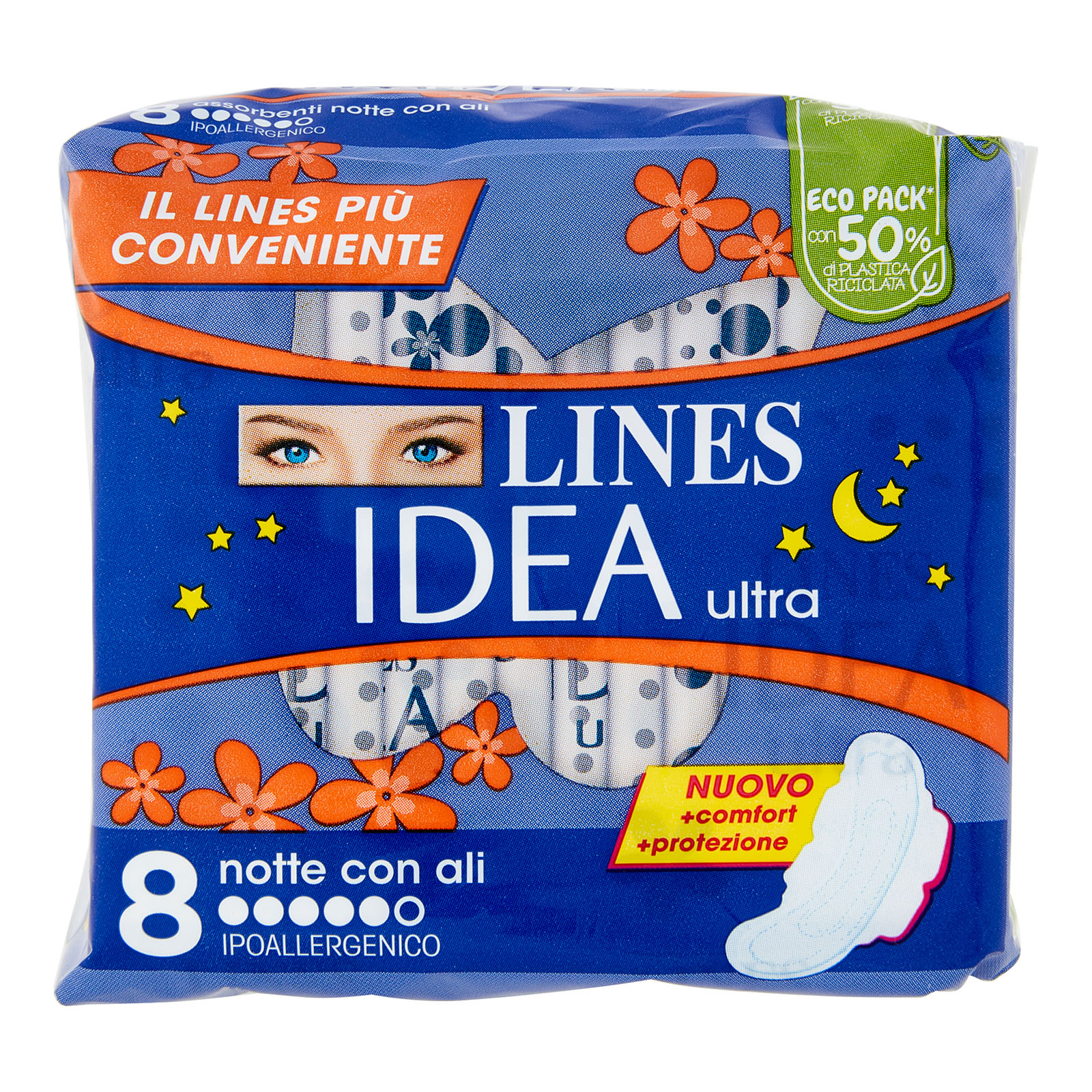 Linea Idea Assorbenti Notte con Ali, Estremamente Morbidi