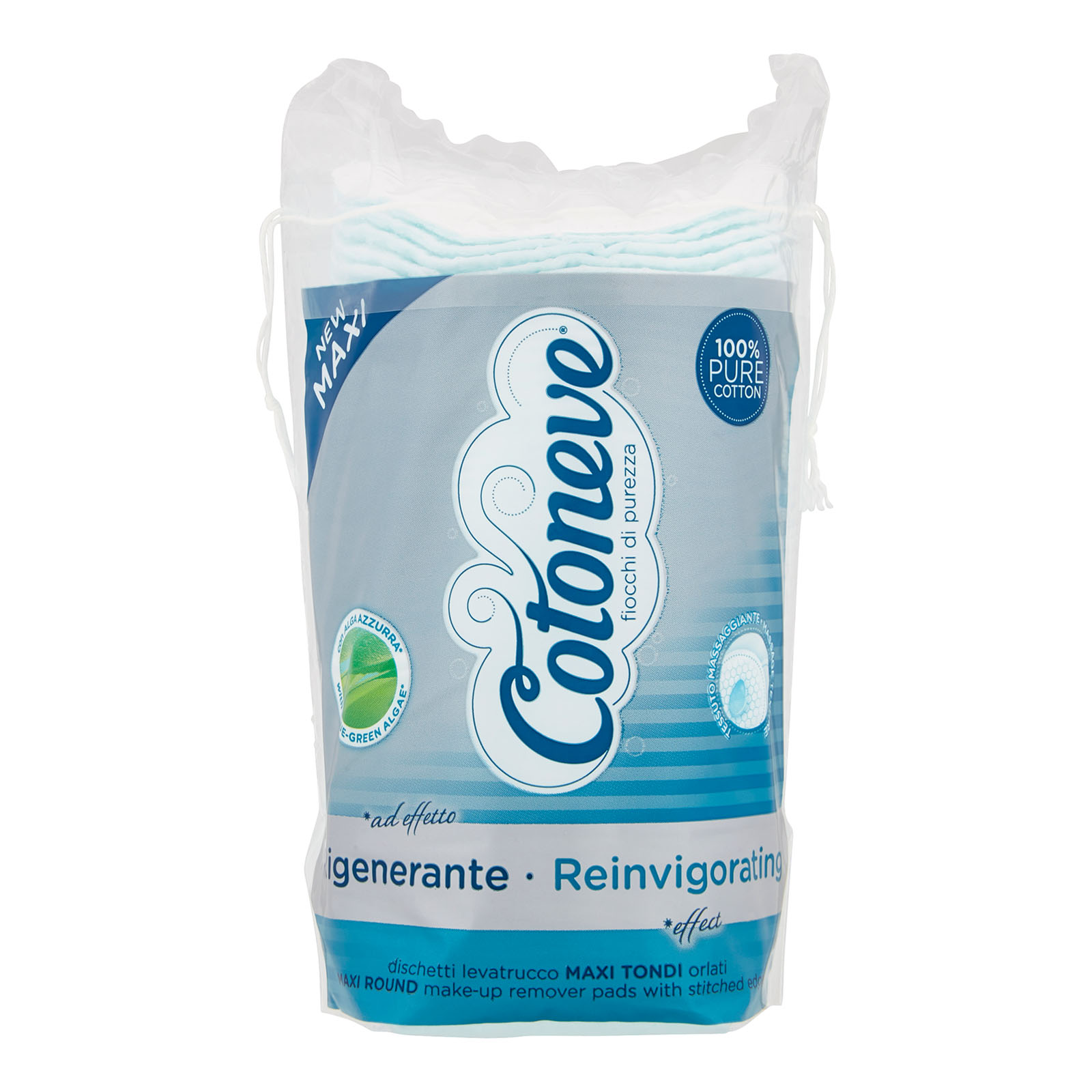Cotoneve Rigenerante Dischetti Levatrucco Maxi Tondi Orlati 50 Pz