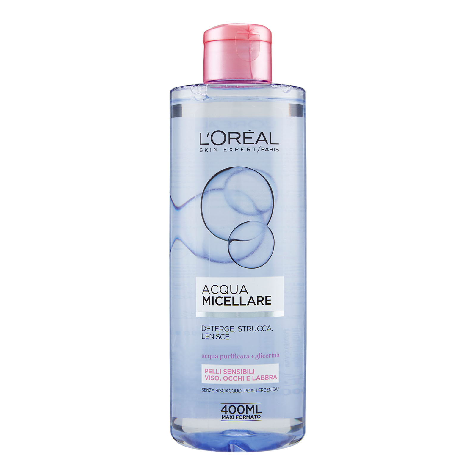 L'oréal paris Acqua Micellare Viso, Occhi E Labbra Per Pelli Sensibili 400 ml