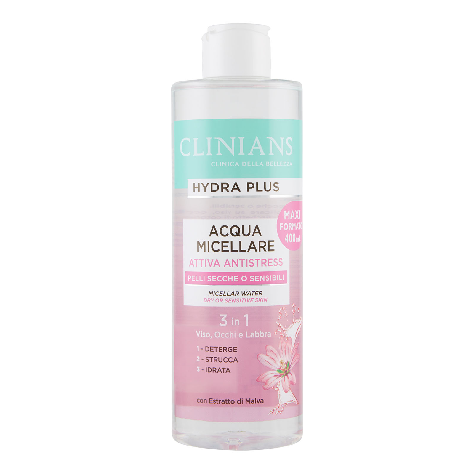 Hydra Plus Acqua Micellare Attiva Antistress Pelli Secche O Sensibili 400 ml