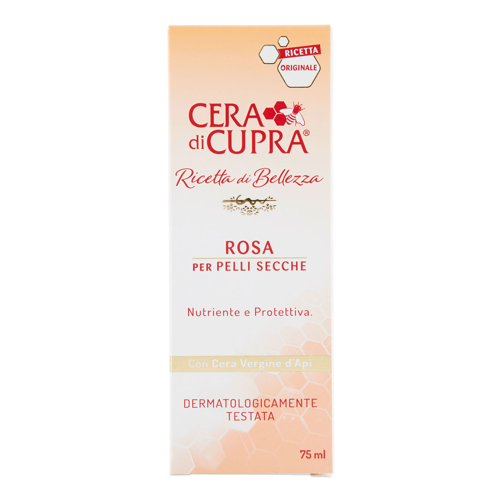 Crema Viso Antirughe Con Cera D'api Per Pelli Secche 75 ml