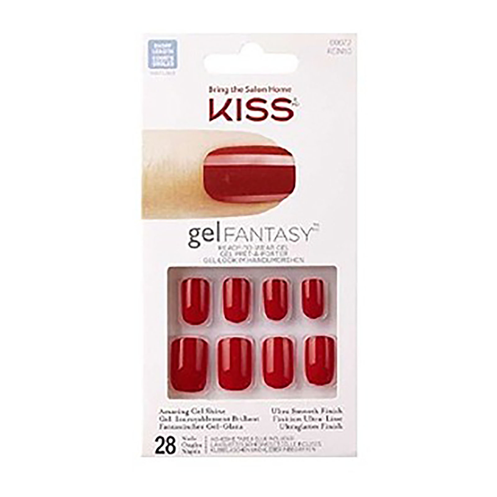 Gel Fantasy 28 Unghie Artificiali Colorate Rosse