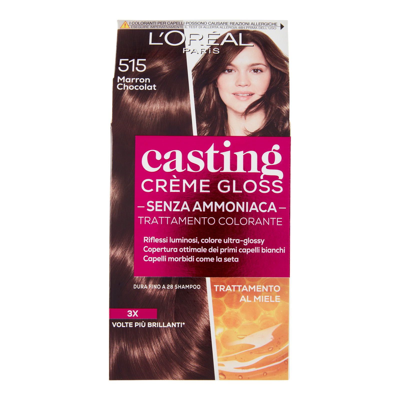 Tinta Per Capelli Casting Creme Gloss Senza Ammoniaca N515 Marron Chocolat
