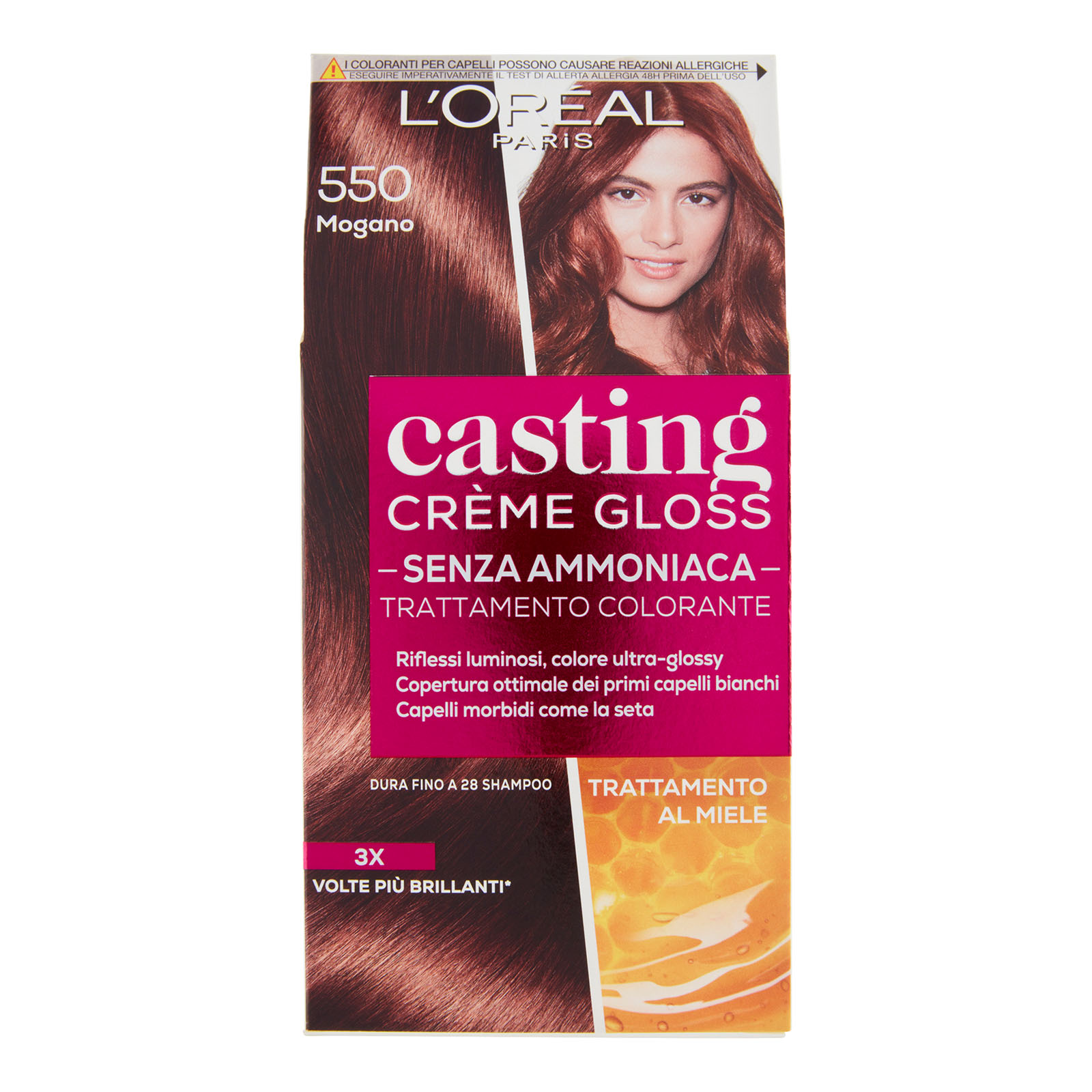 Tinta Per Capelli Casting Creme Gloss Senza Ammoniaca N550 Mogano
