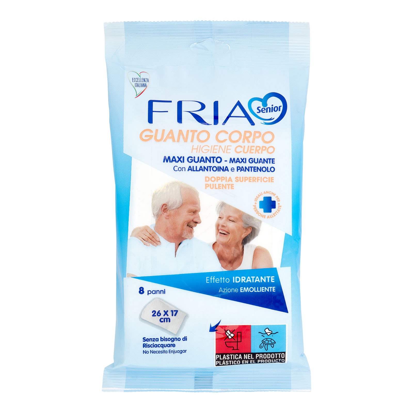 Guanto Corpo Con Pamntenolo E Glicerina 8pz Effetto Emolliente Azione Igienizzante