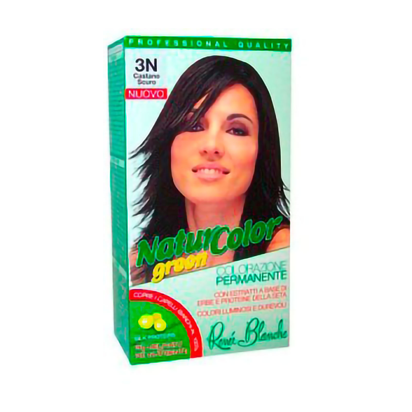 Tinta Per Capelli Colorazione Permanente Naturale Natur Color Green 3 N Castano Scuro