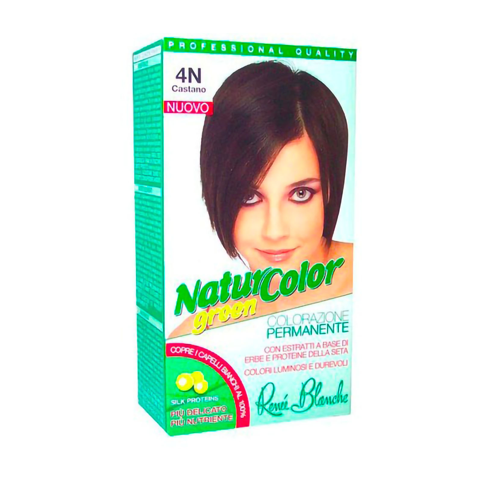 Tinta Per Capelli Colorazione Permanente Naturale Natur Color Green 4 N Castano