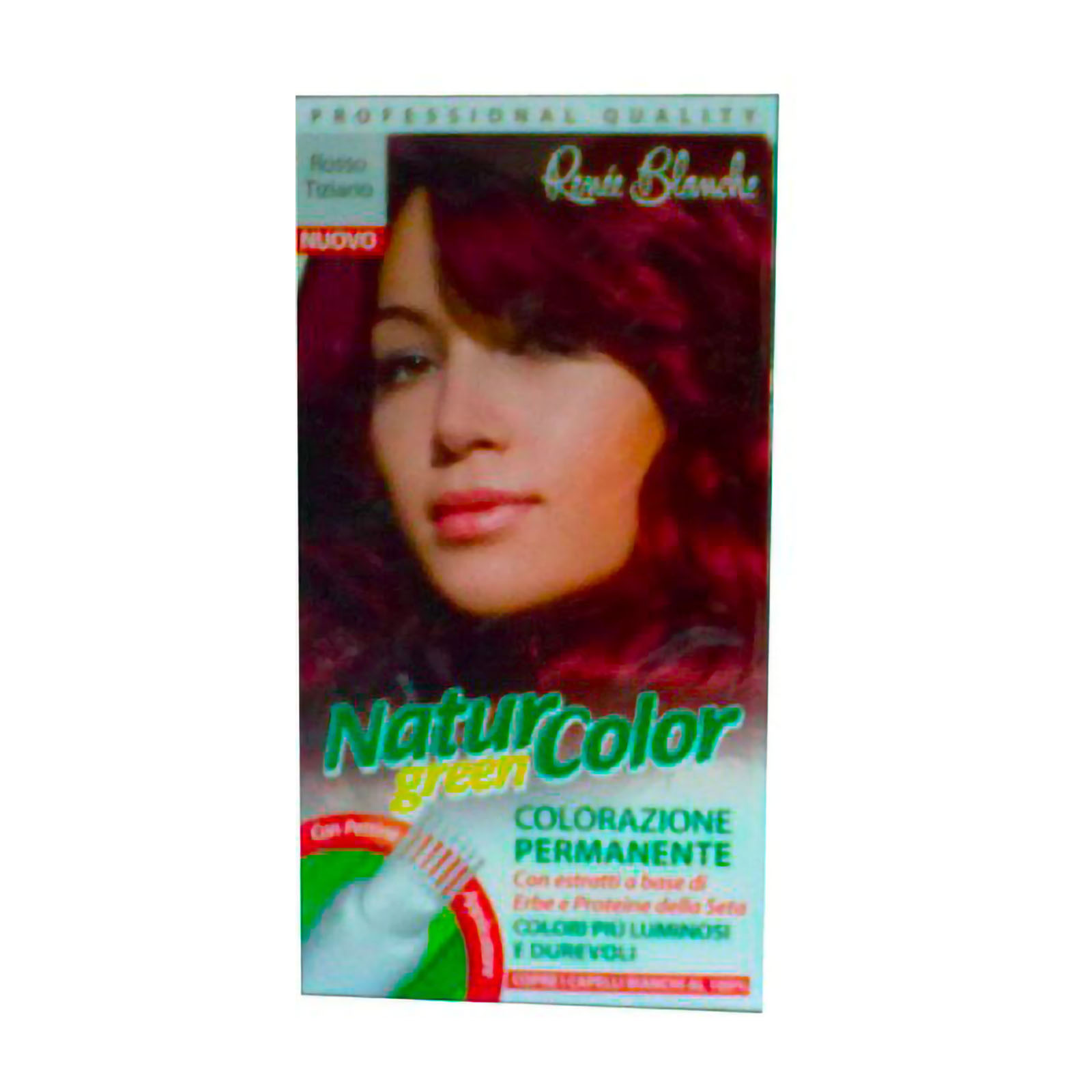 Tinta Per Capelli Colorazione Permanente Naturale Natur Color Green Rosso Tiziano