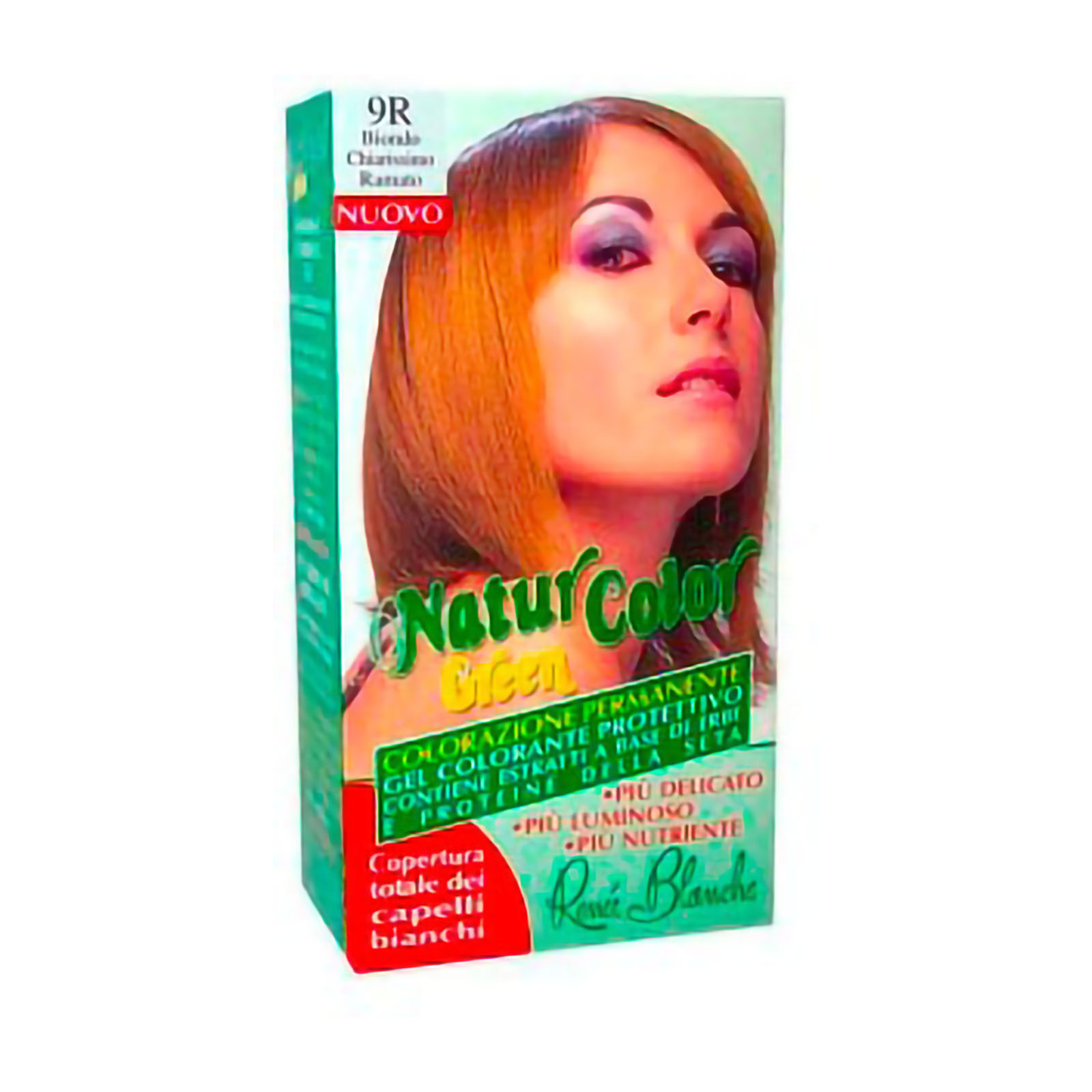 Tinta Per Capelli Colorazione Permanente Naturale Natur Color Green 9 R Biondo Chiarissimo Rame