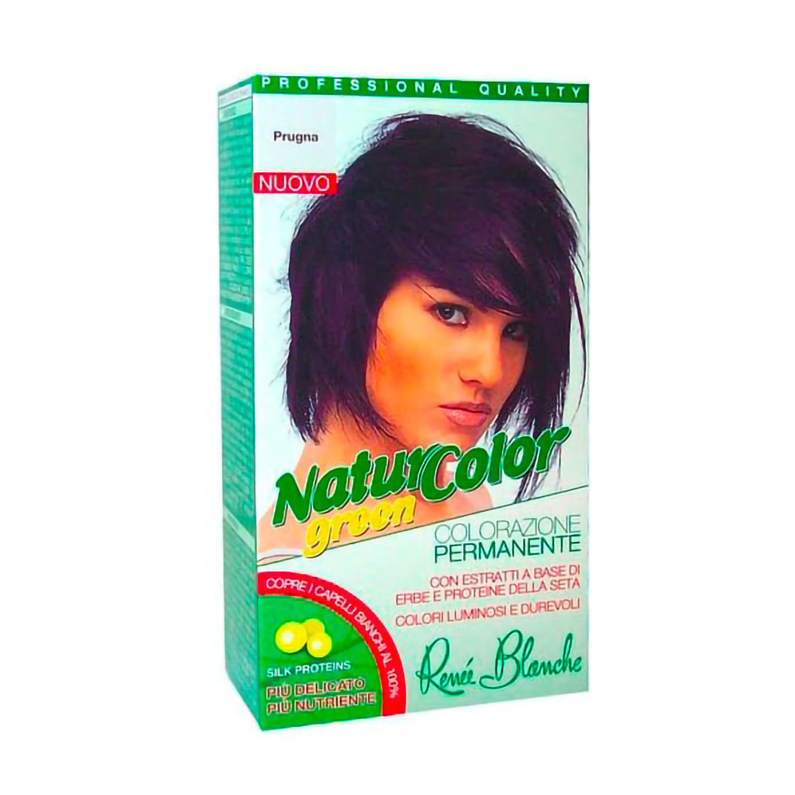 Tinta Per Capelli Colorazione Permanente Naturale Natur Color Green Prugna