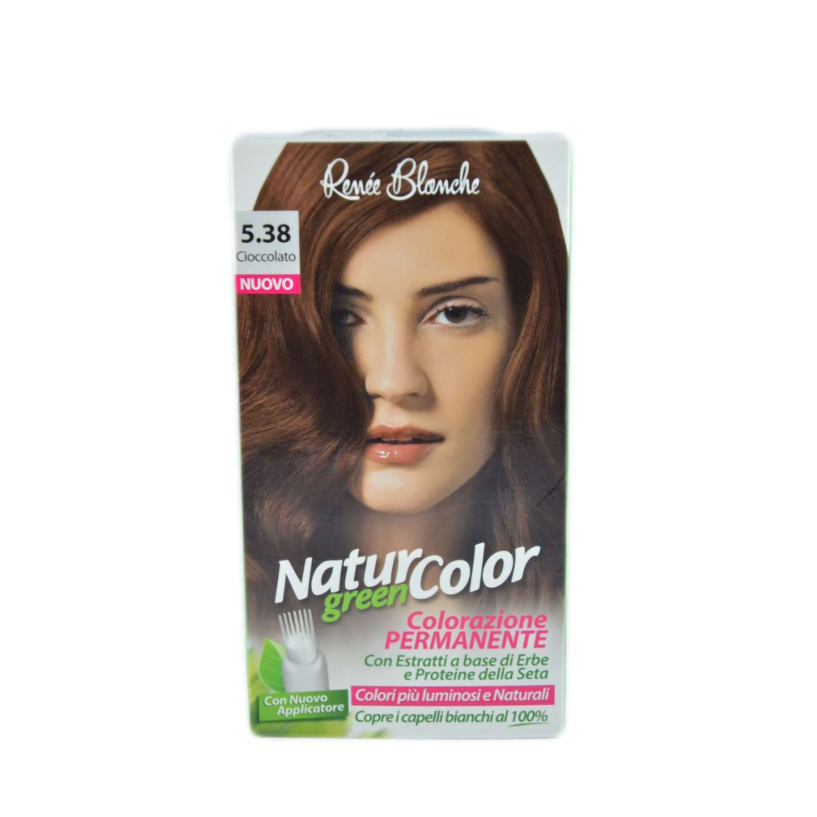 Renée blanche Tinta Per Capelli Colorazione Permanente Naturale Natur Color Green N 538 Cioccolato